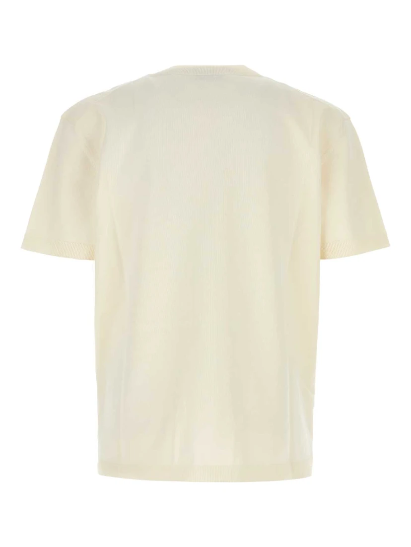 EMBELLISHED KNIT SHORT SLEEVES T-SHIRT