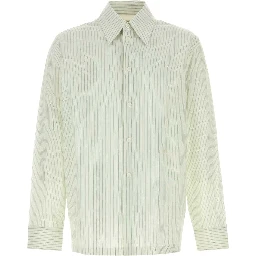 CAMICIA CLASSICA A RIGHE COTONE CUPROY CON LOGO B.