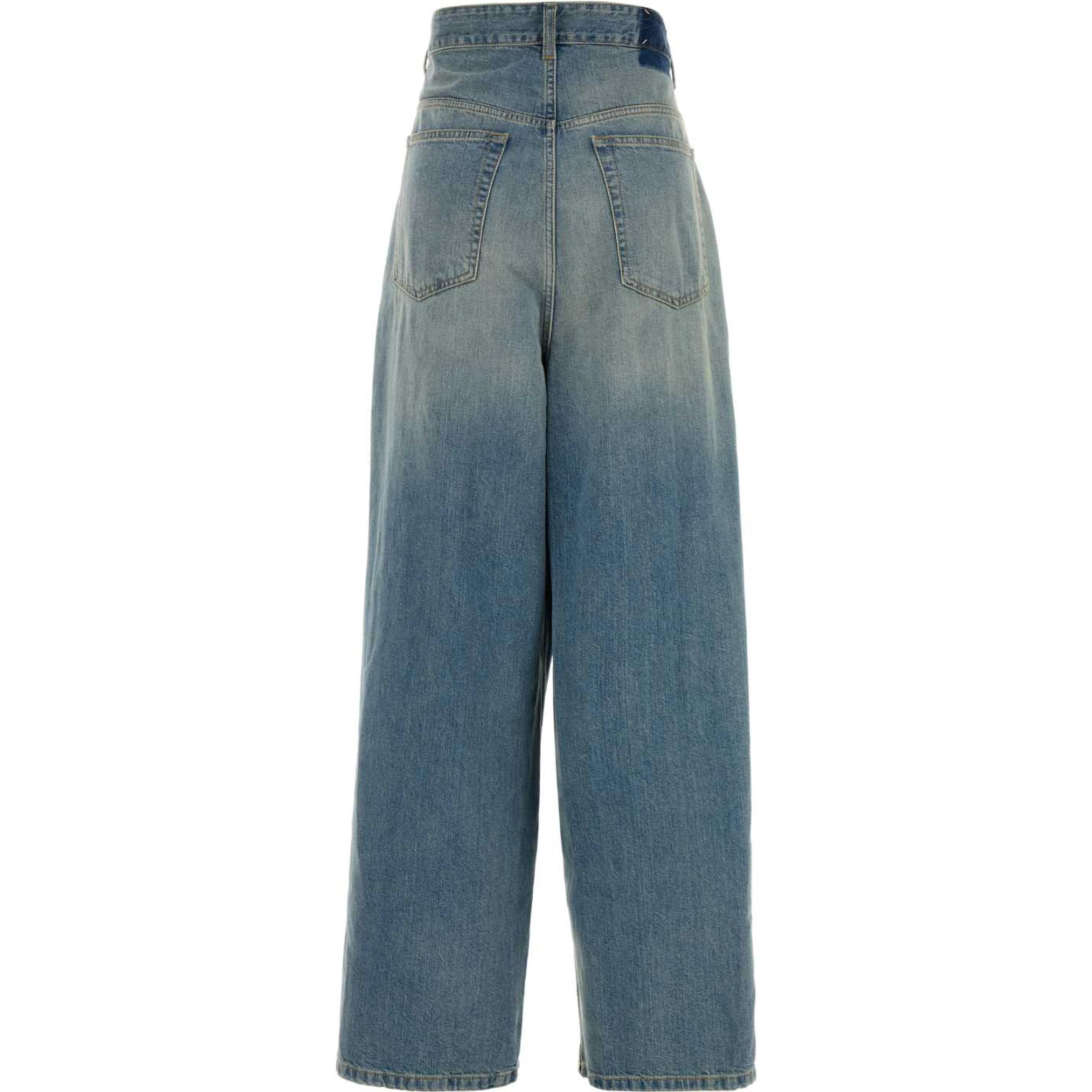 WRAP DENIM TROUSERS