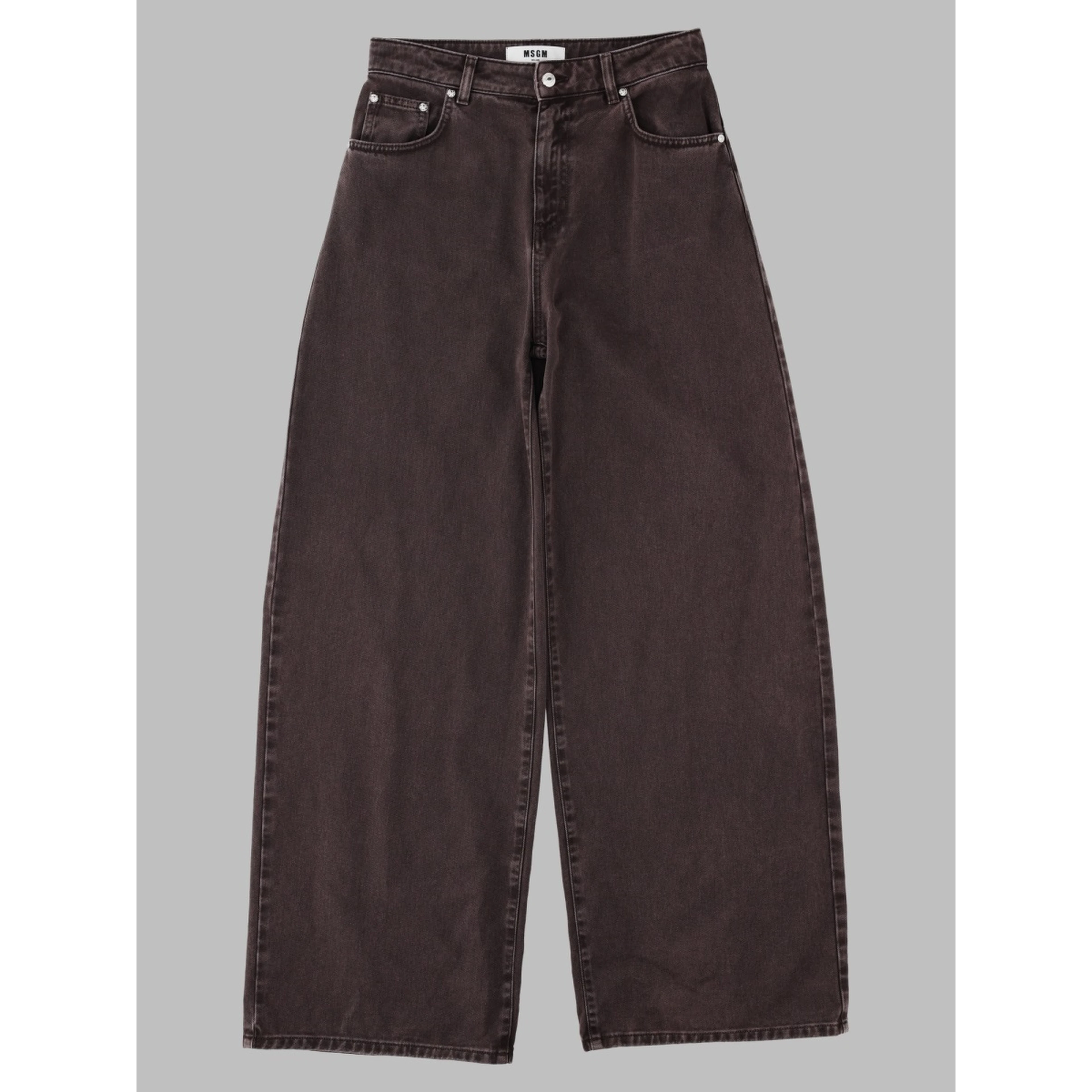 Jeans Wide Leg In Cotone