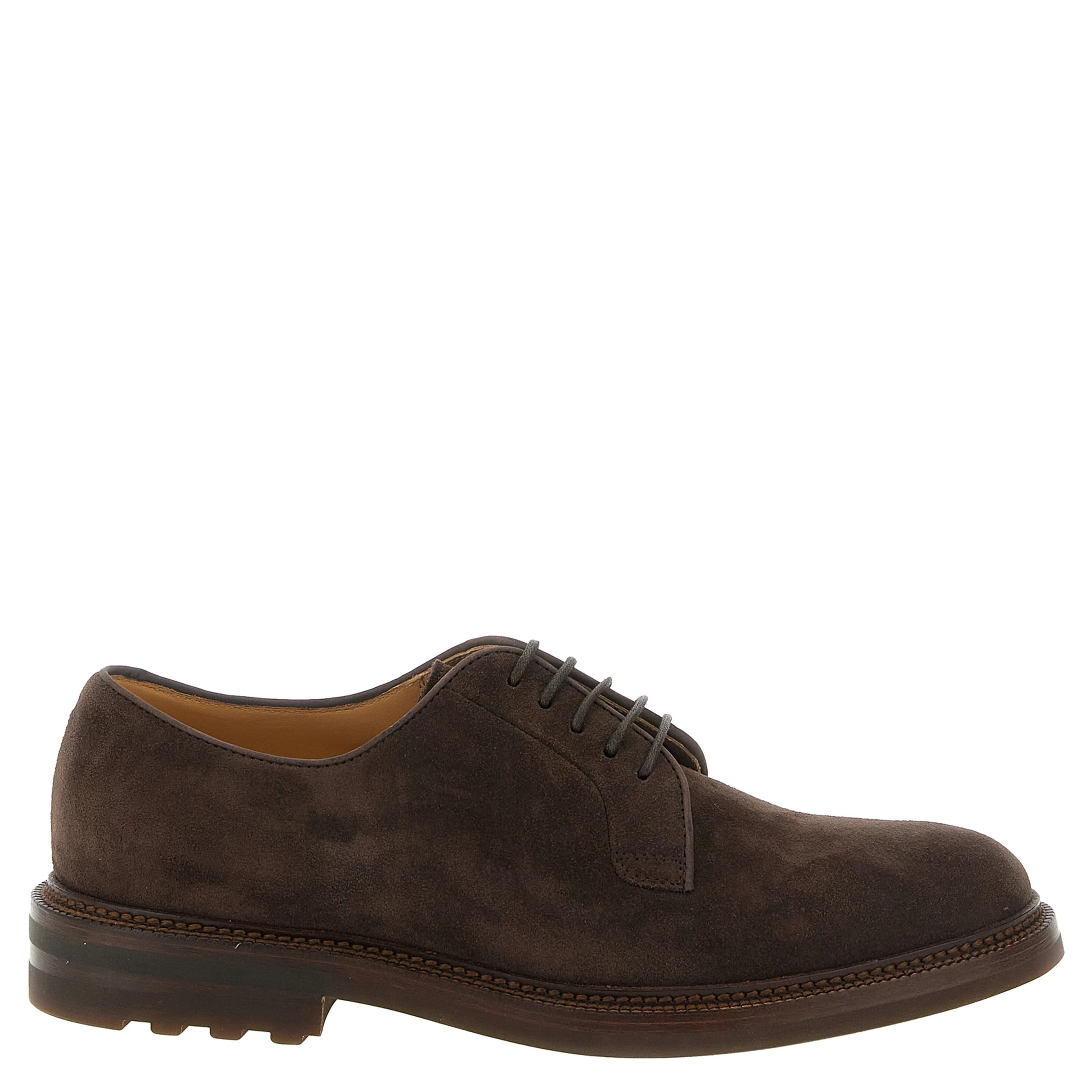 Brown Calfskin Oxfords And Derbies