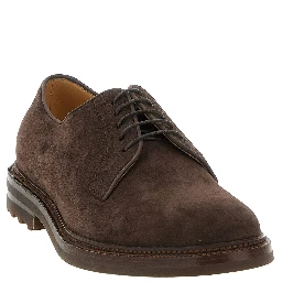 Brown Calfskin Oxfords And Derbies