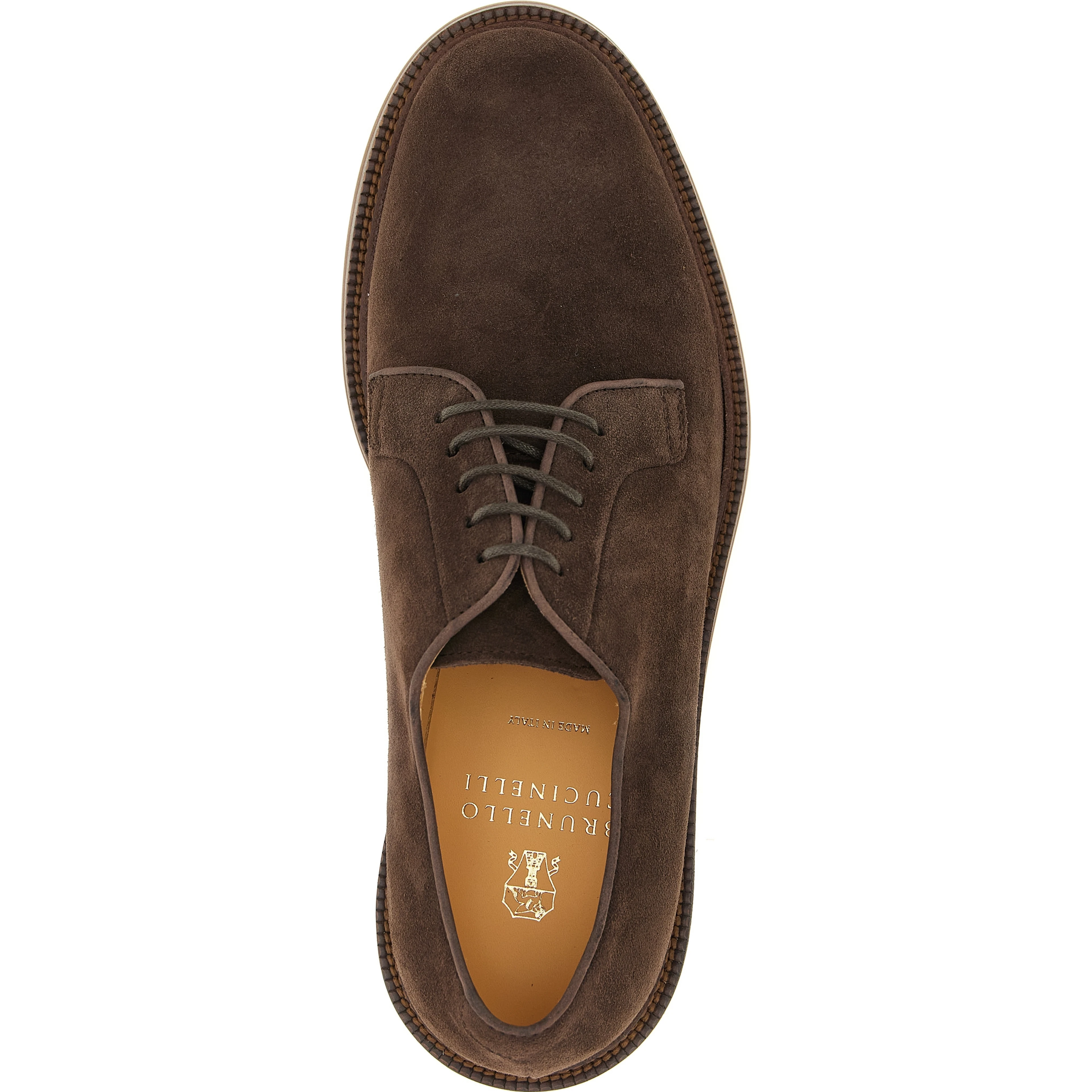 Brown Calfskin Oxfords And Derbies