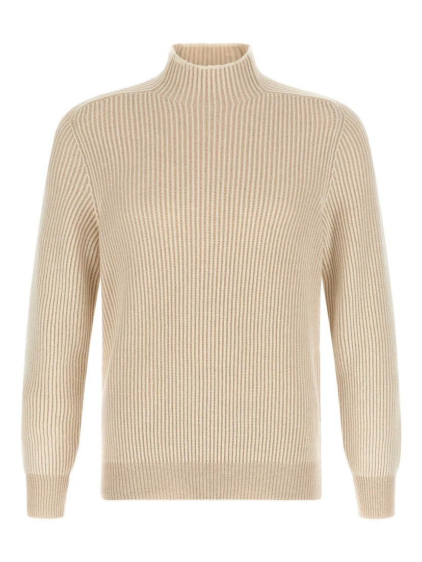 Beige Cashmere Cardigan