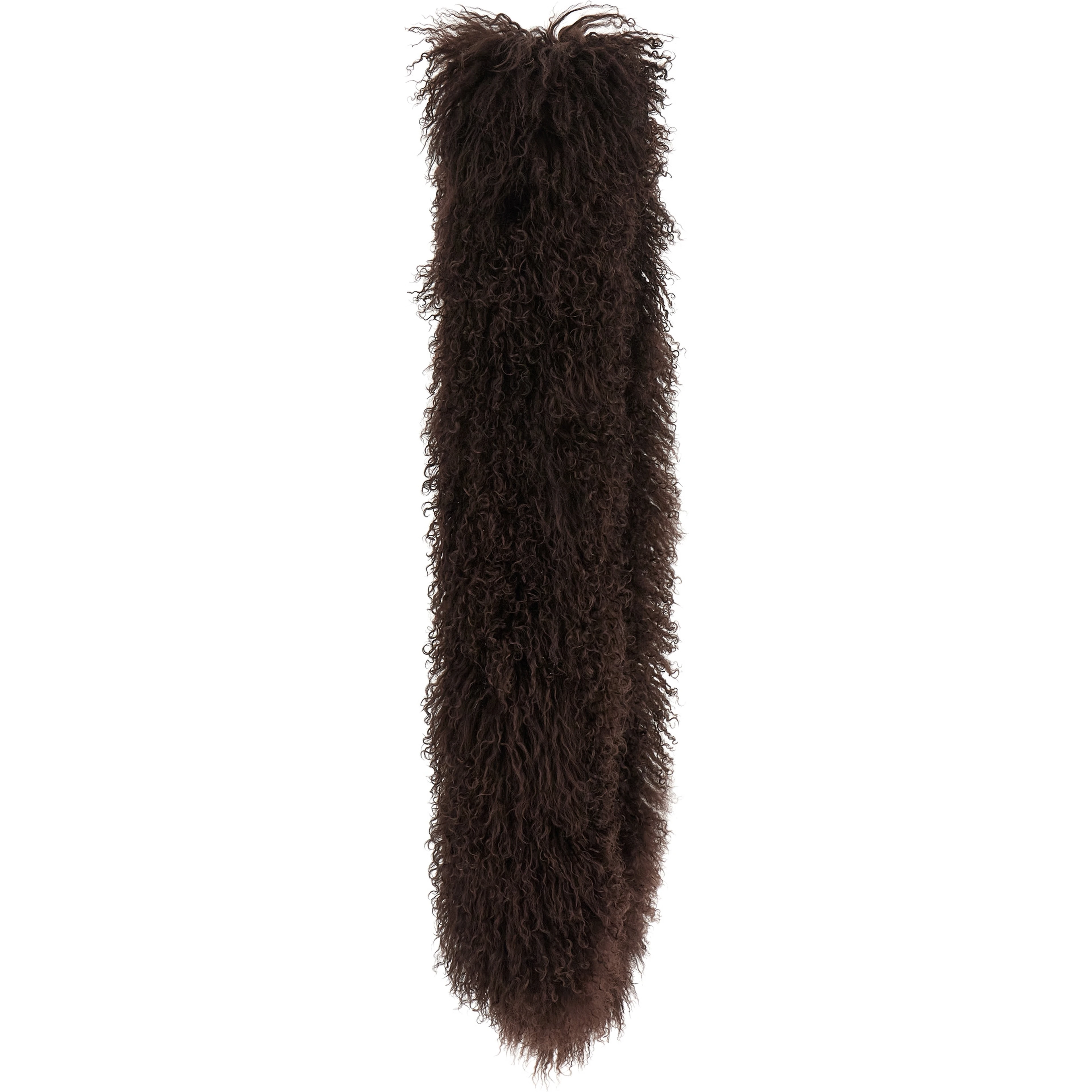 Brown Lamb Fur Scarf