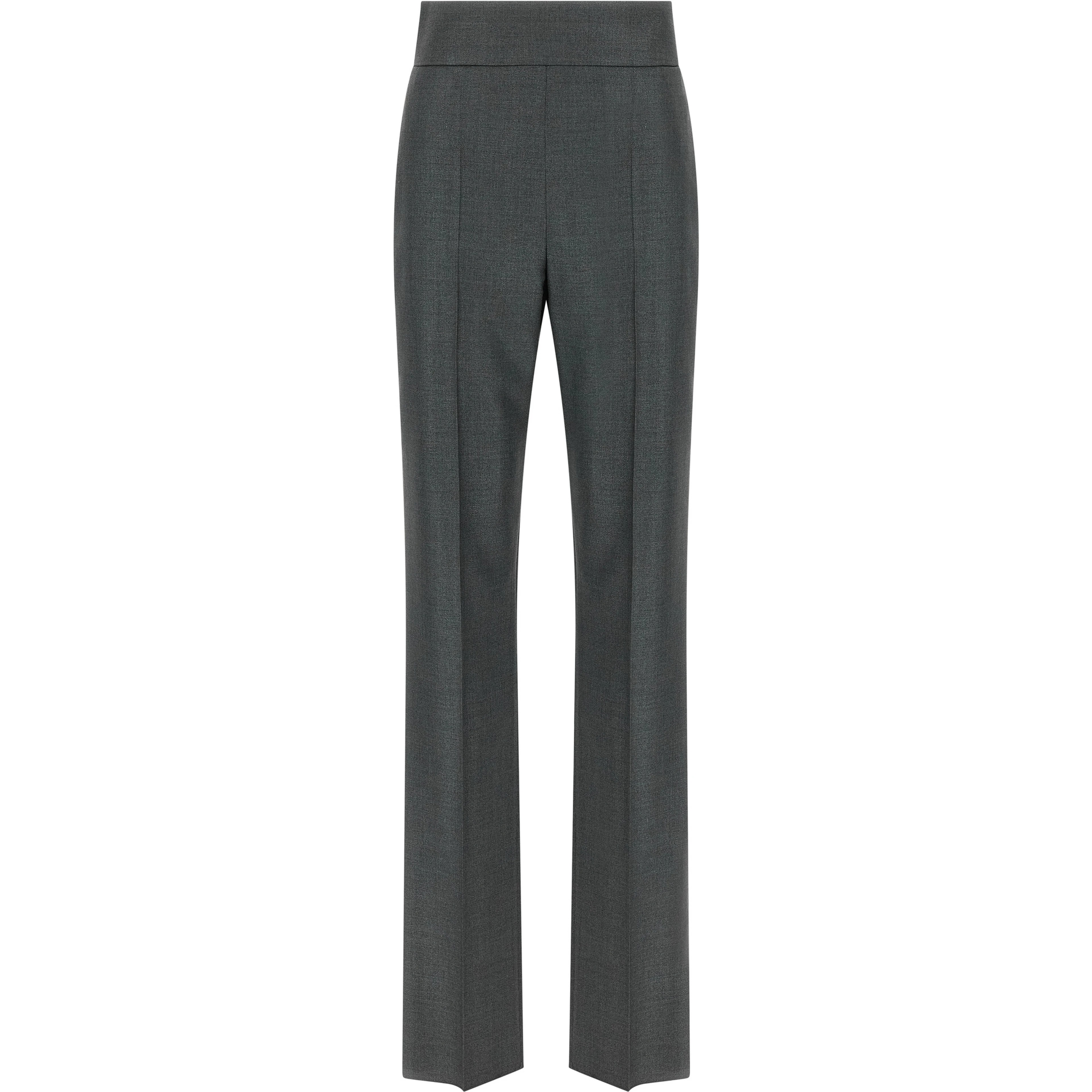 Gray Virgin Wool Dress Pants