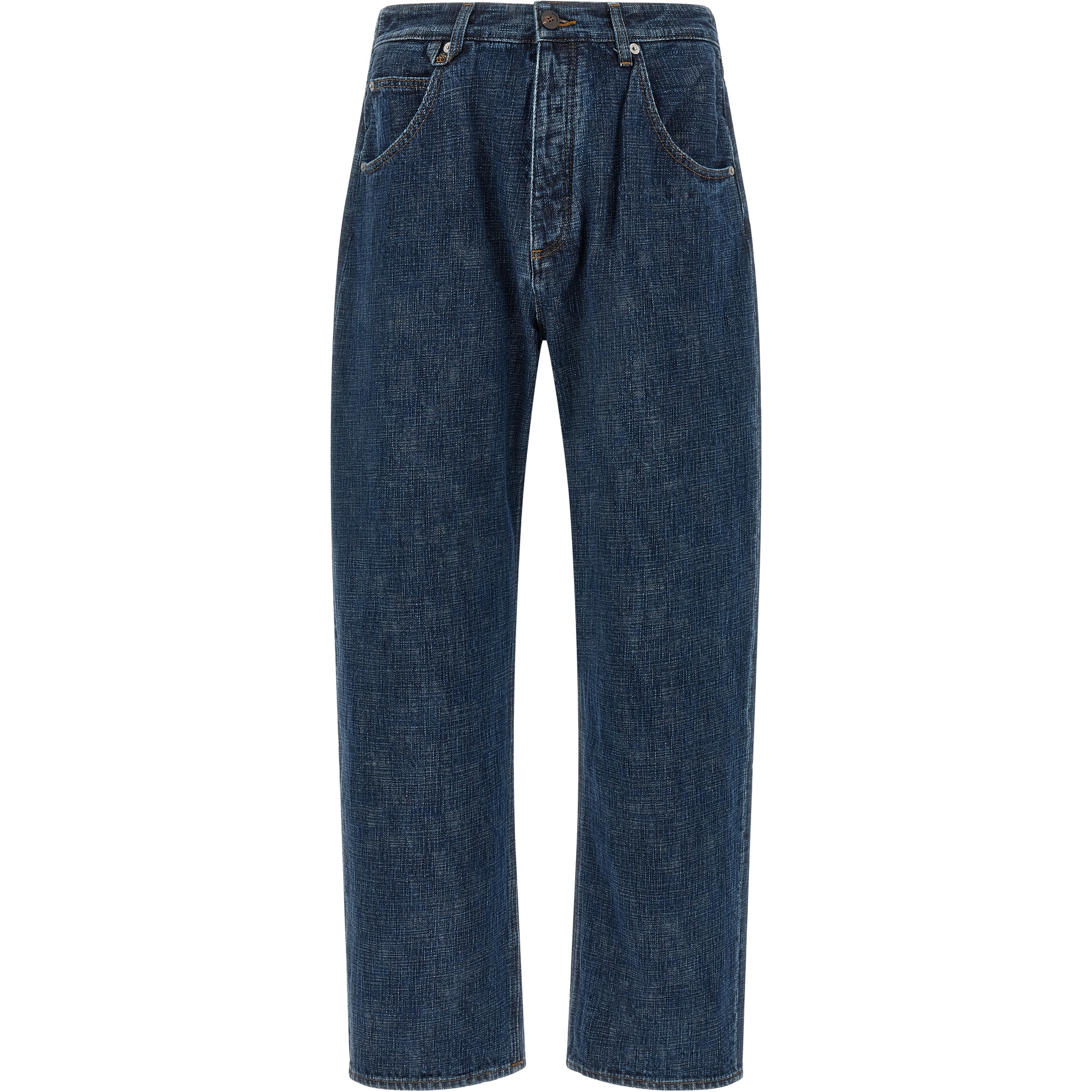Blue Organic Cotton Relaxed Fit Jeans