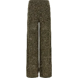 Bicolor Nylon Casual Pants