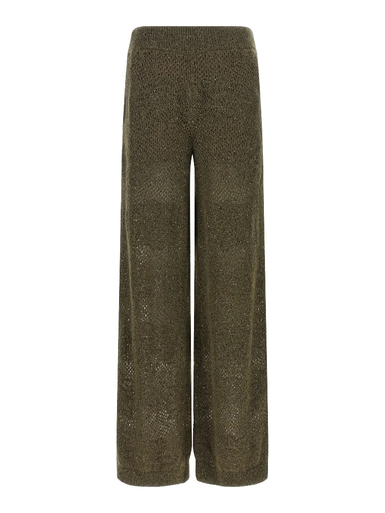 Bicolor Nylon Casual Pants