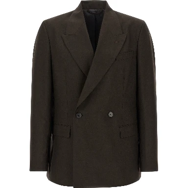 Brown Virgin Wool Blazer