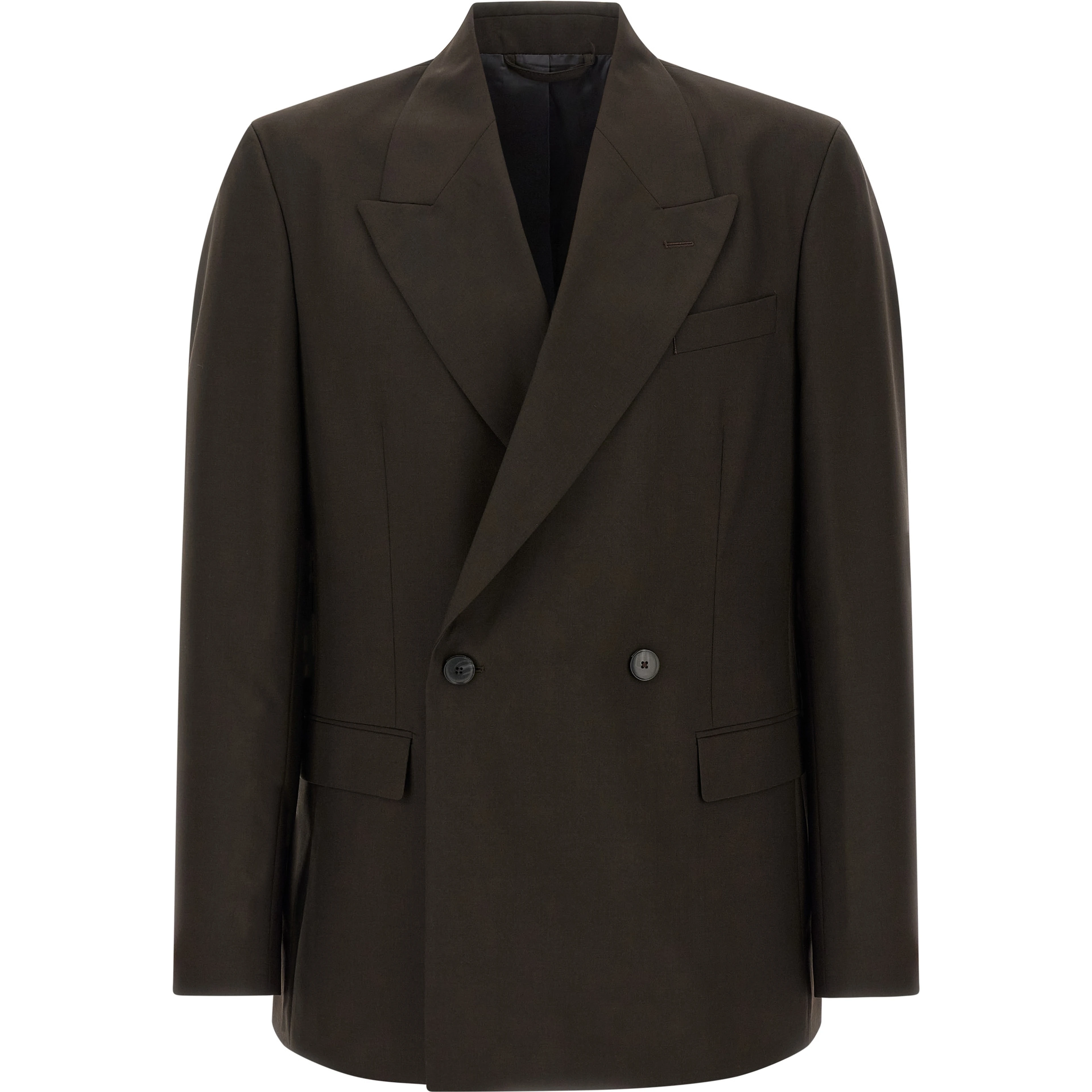 Brown Virgin Wool Blazer