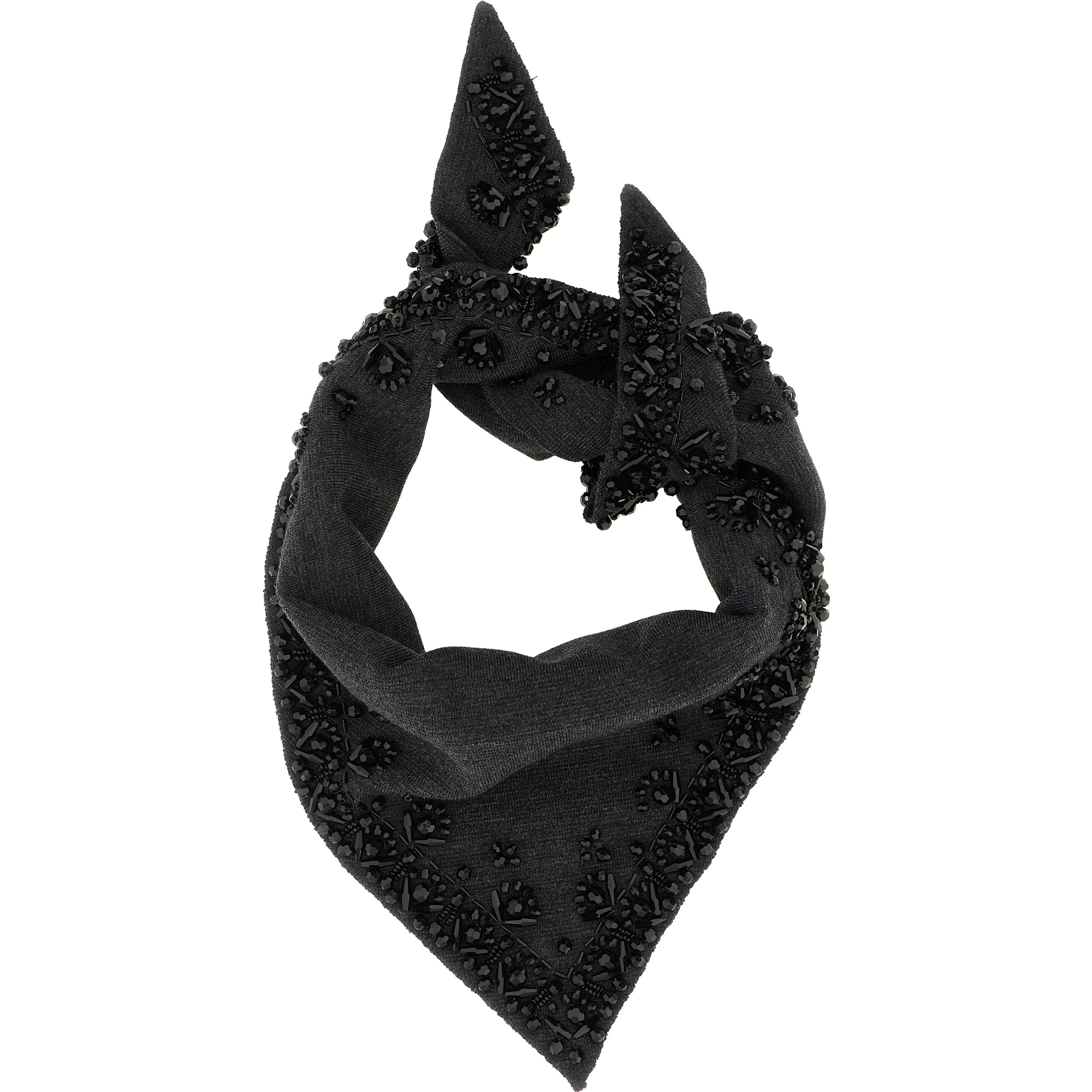 Gray Wool Scarf