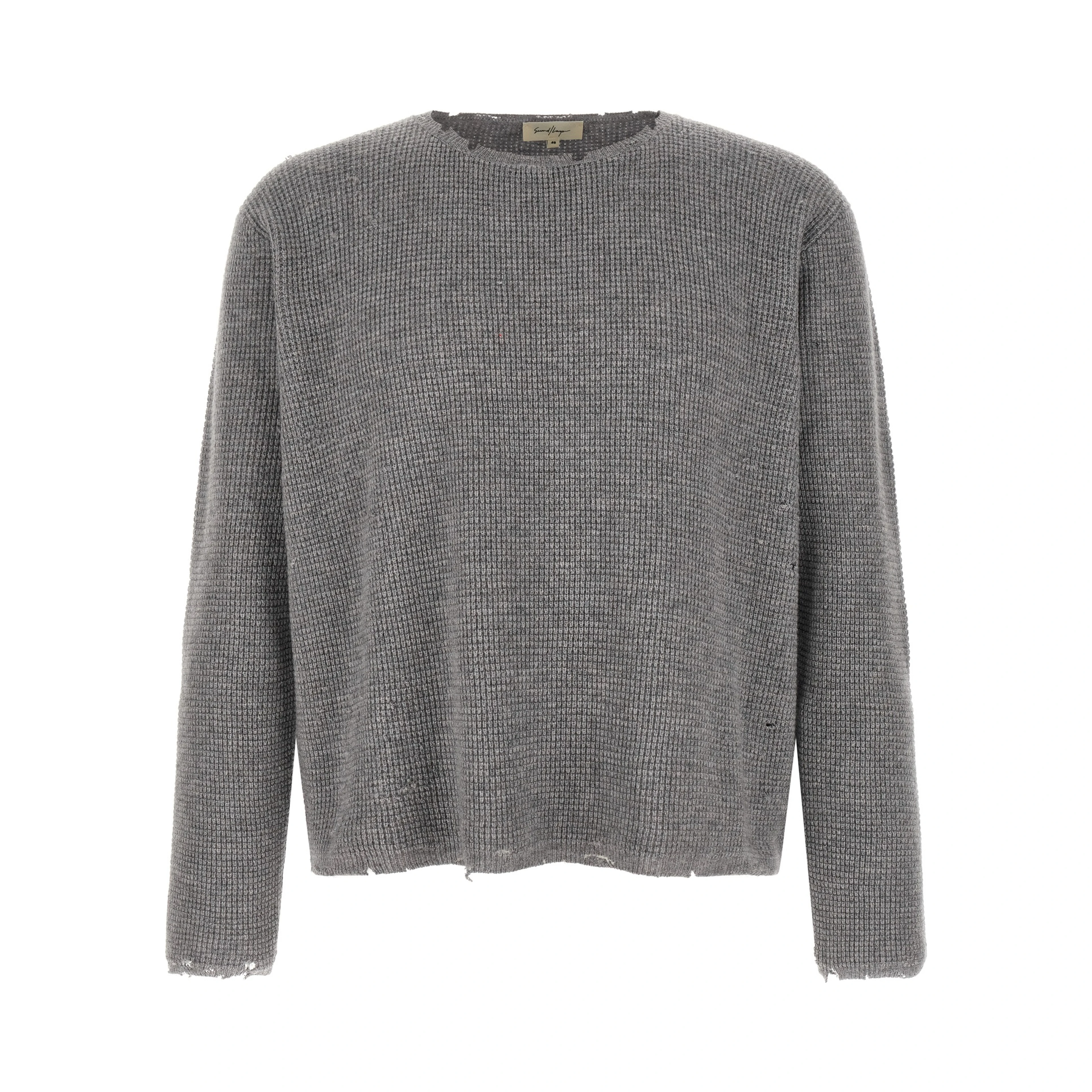 Gray Wool Cardigan