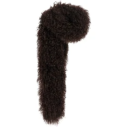 Brown Lamb Fur Scarf