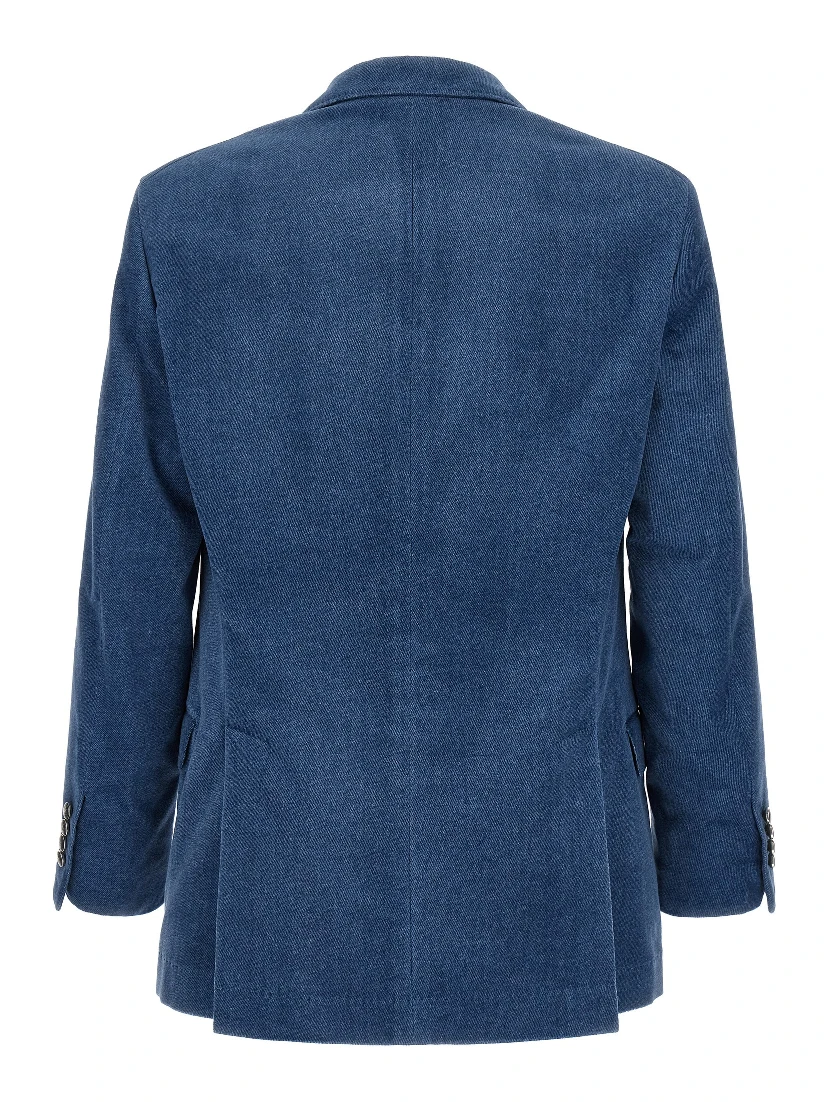 Blue Cotton Blazer
