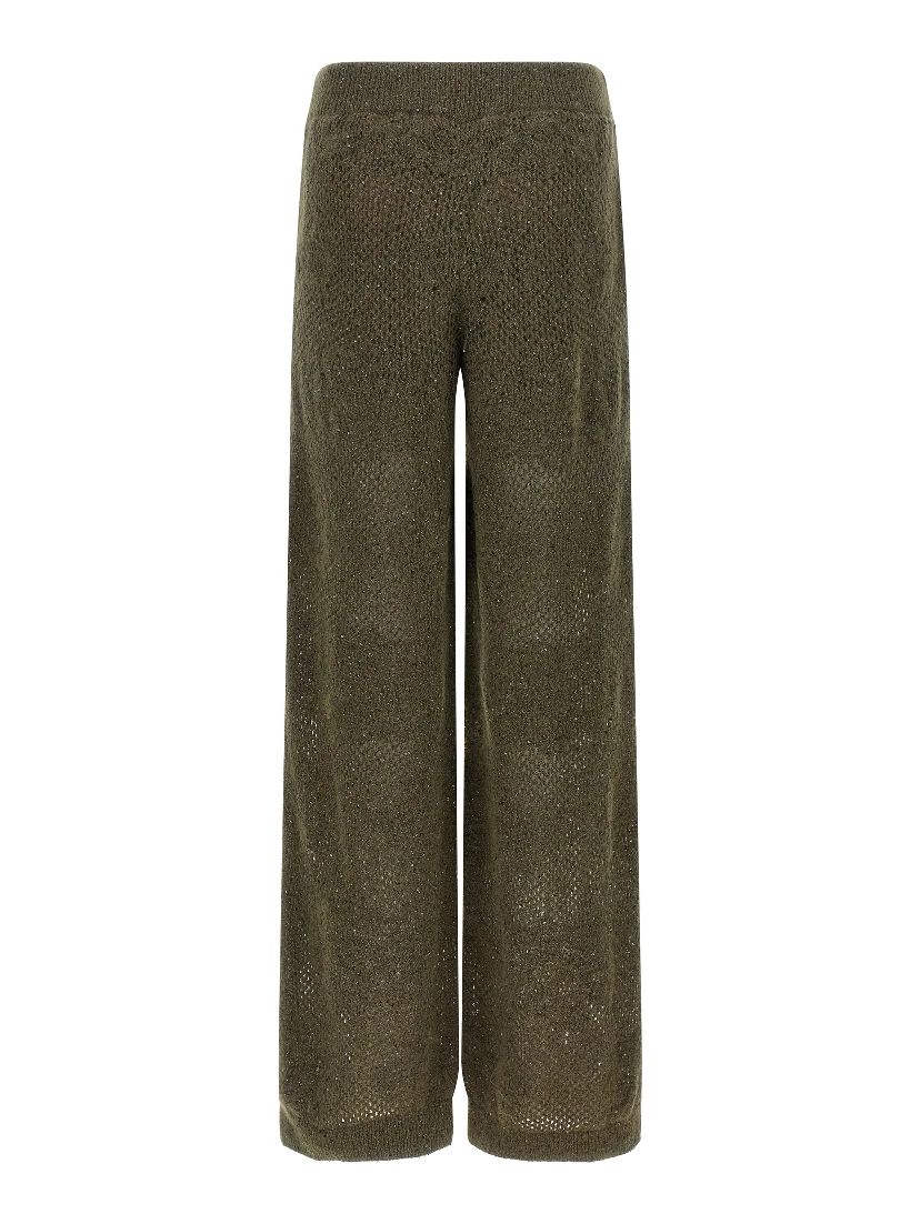 Bicolor Nylon Casual Pants
