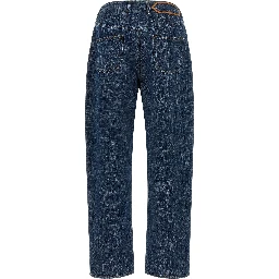 Blue Organic Cotton Relaxed Fit Jeans
