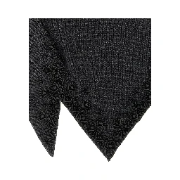 Gray Wool Scarf
