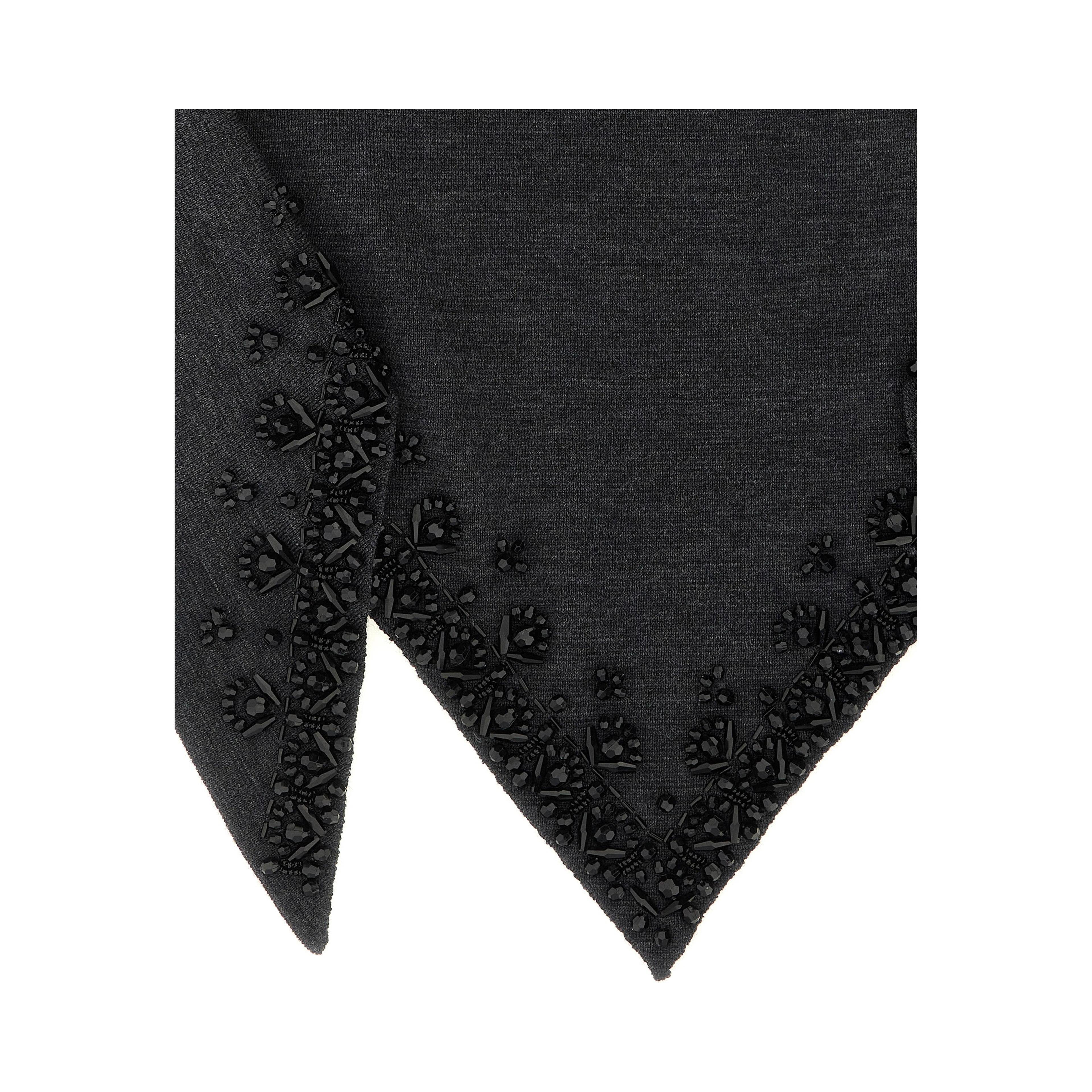 Gray Wool Scarf