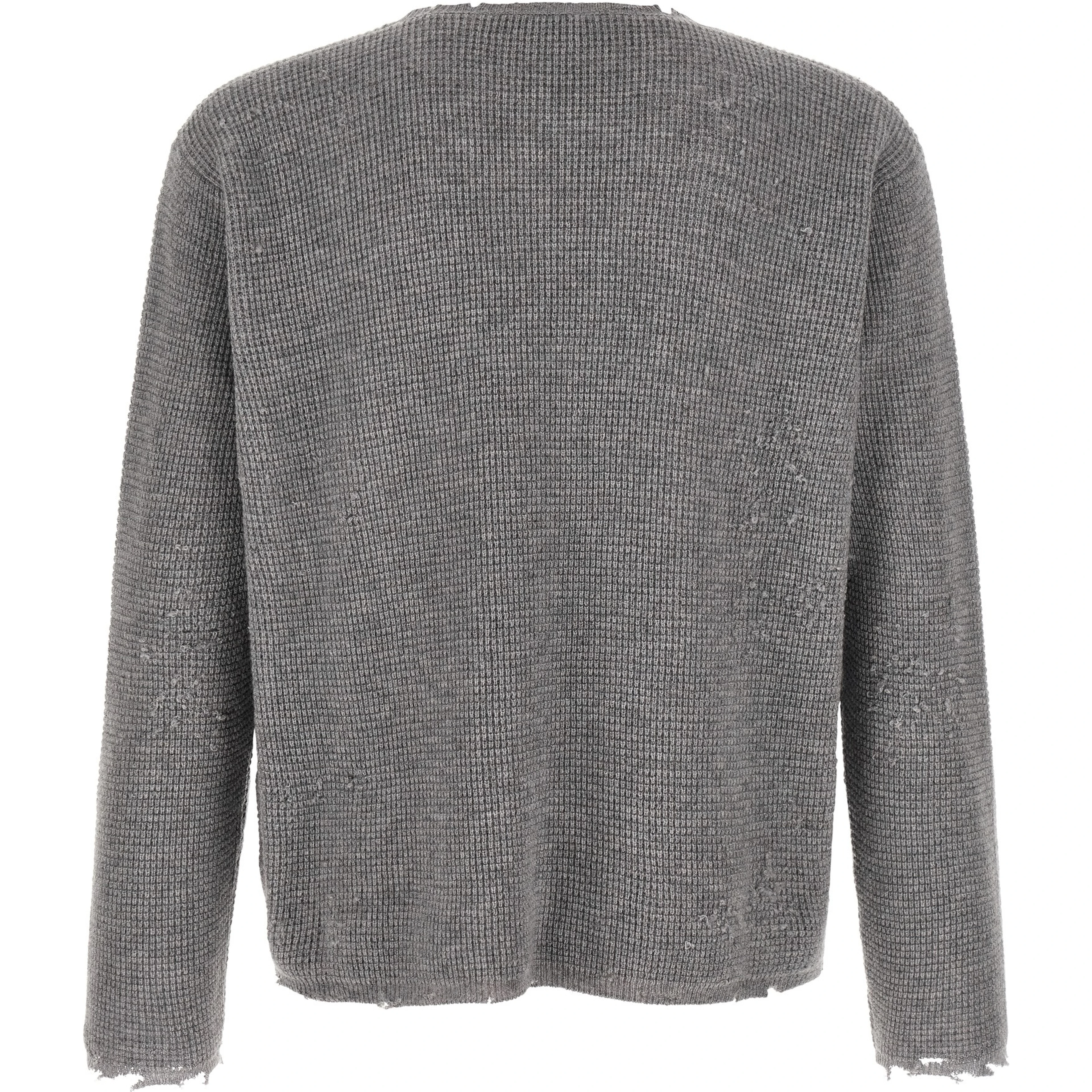 Gray Wool Cardigan