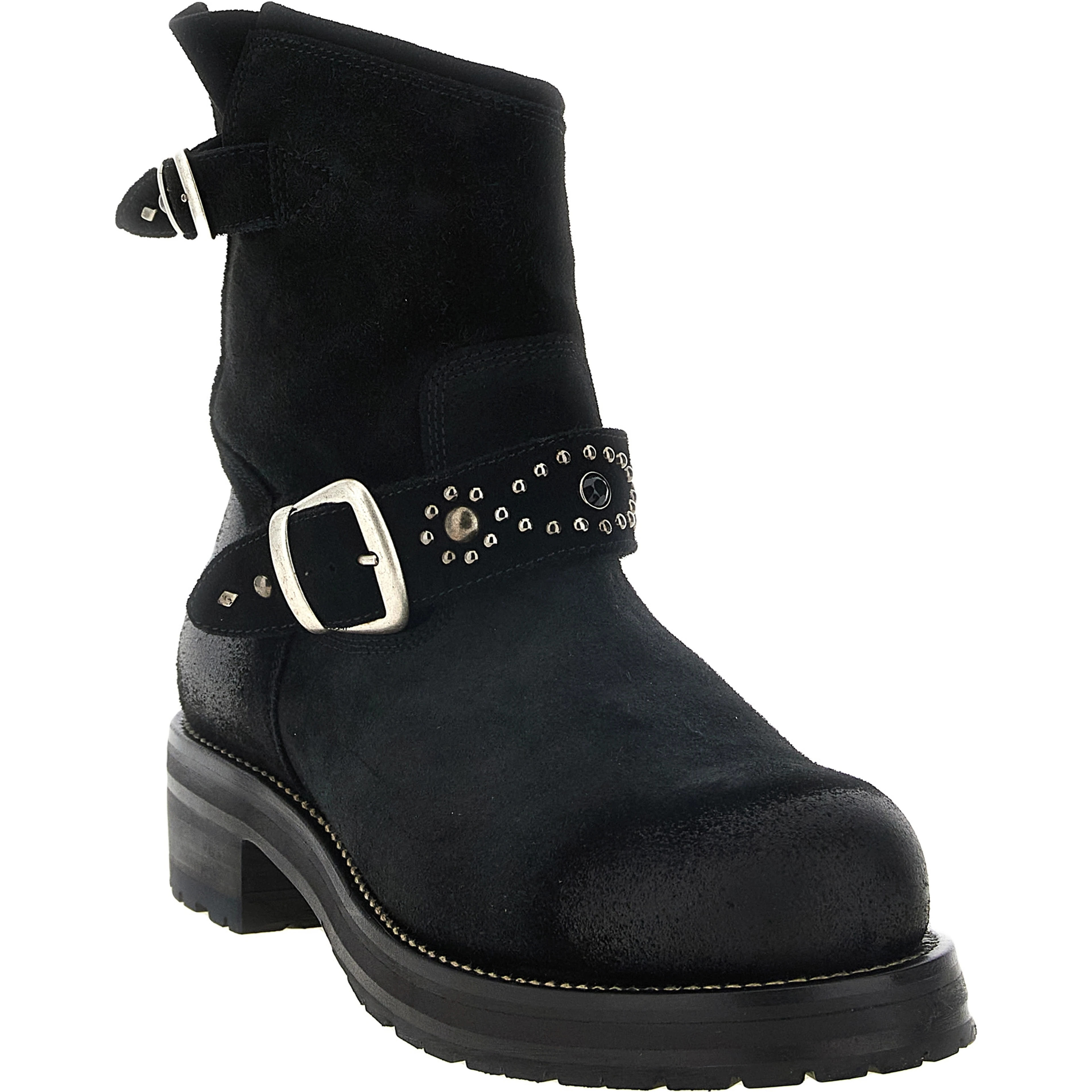 Black Calfskin Ankle Boots