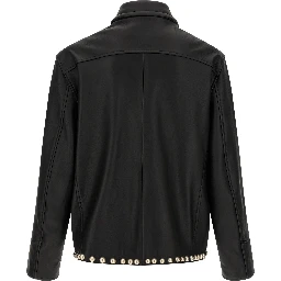 Black Calfskin Leather Jacket
