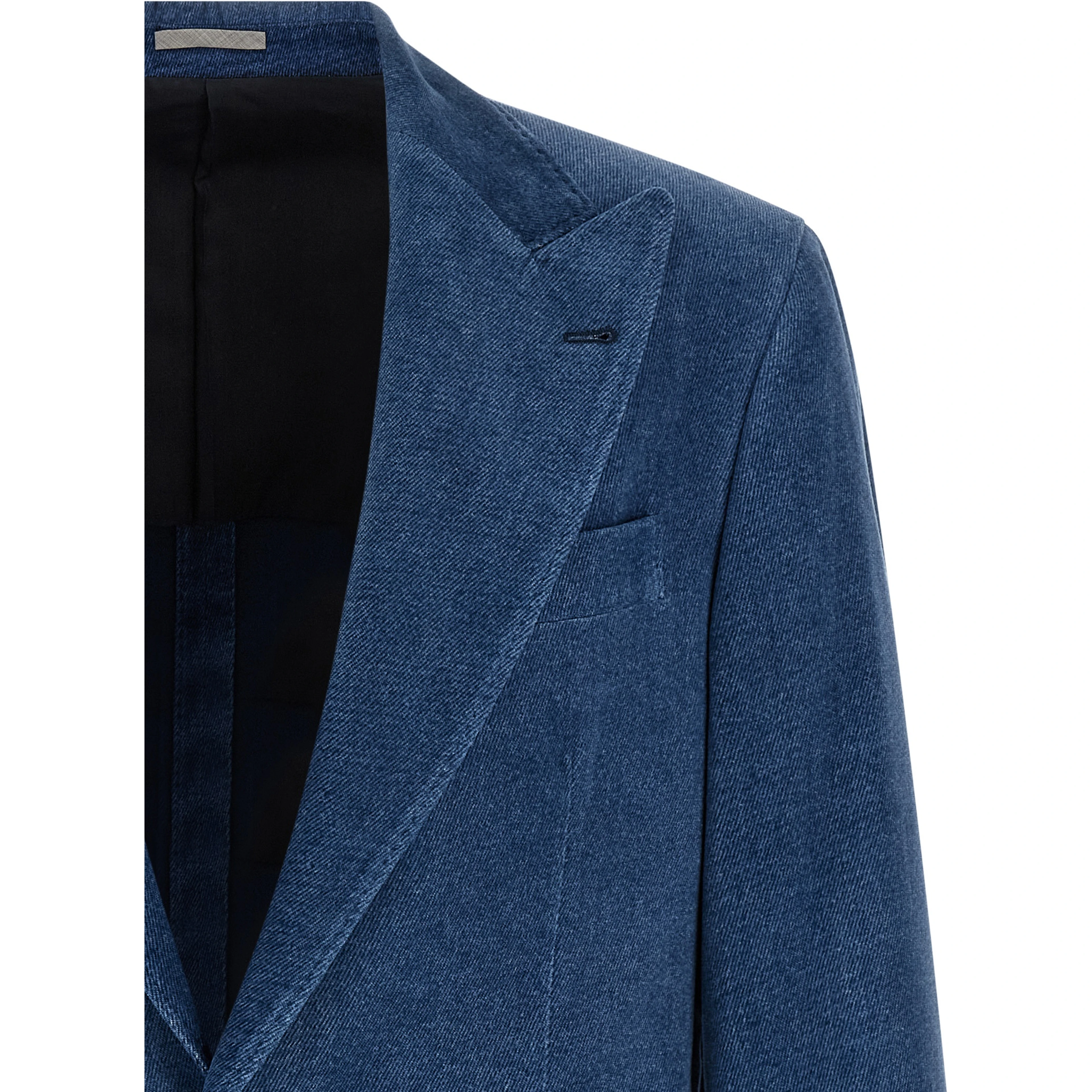 Blue Cotton Blazer