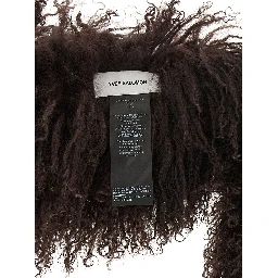 Brown Lamb Fur Scarf