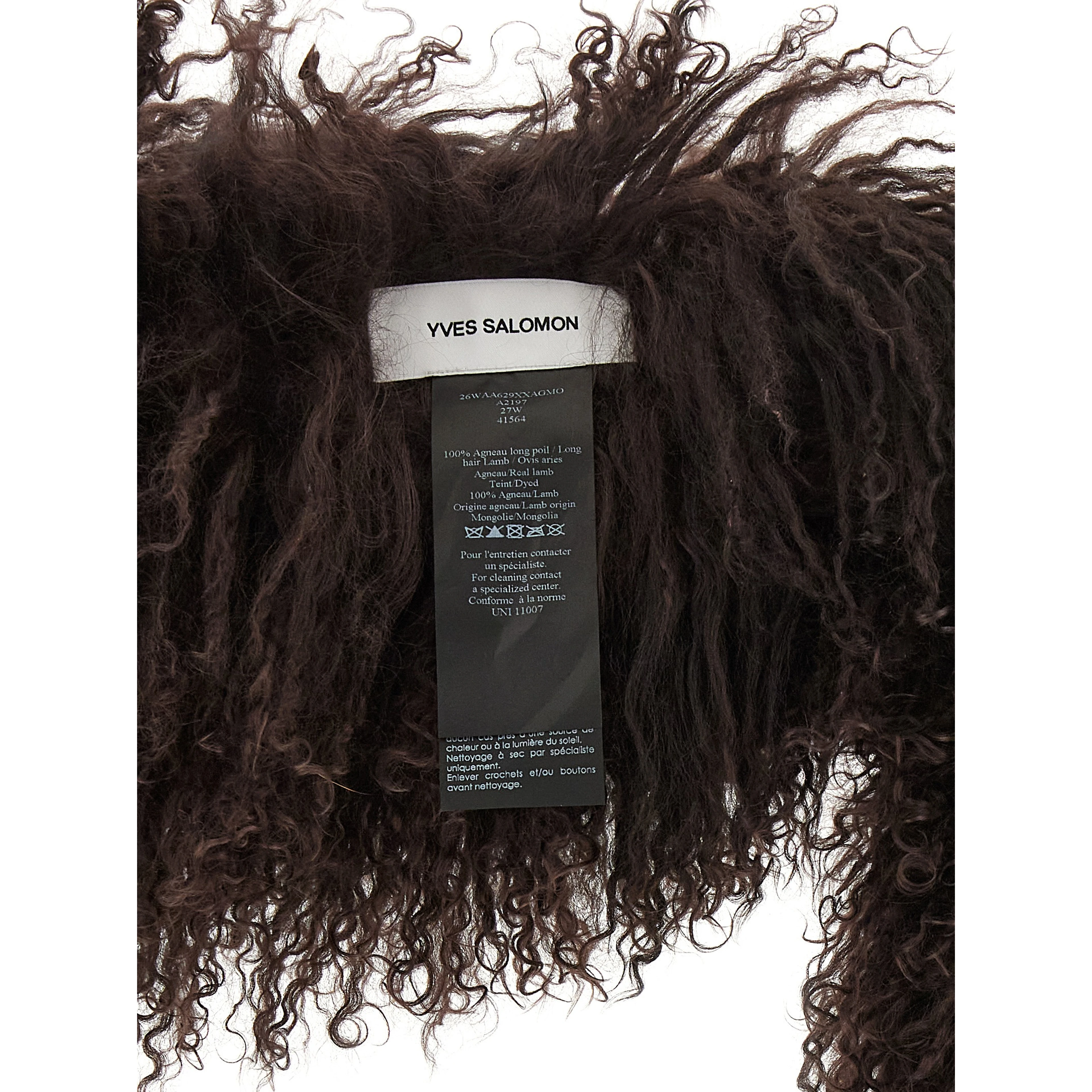 Brown Lamb Fur Scarf