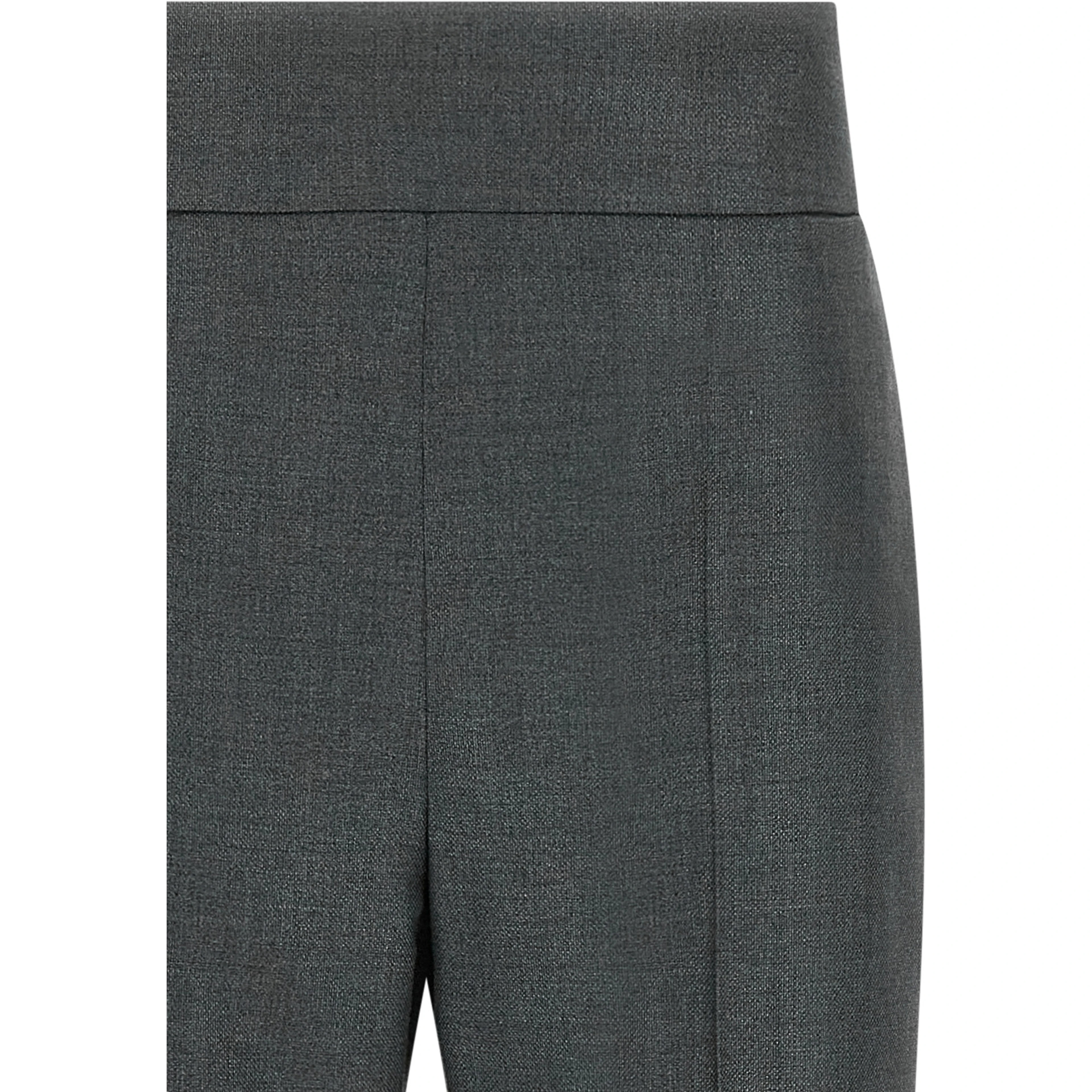 Gray Virgin Wool Dress Pants