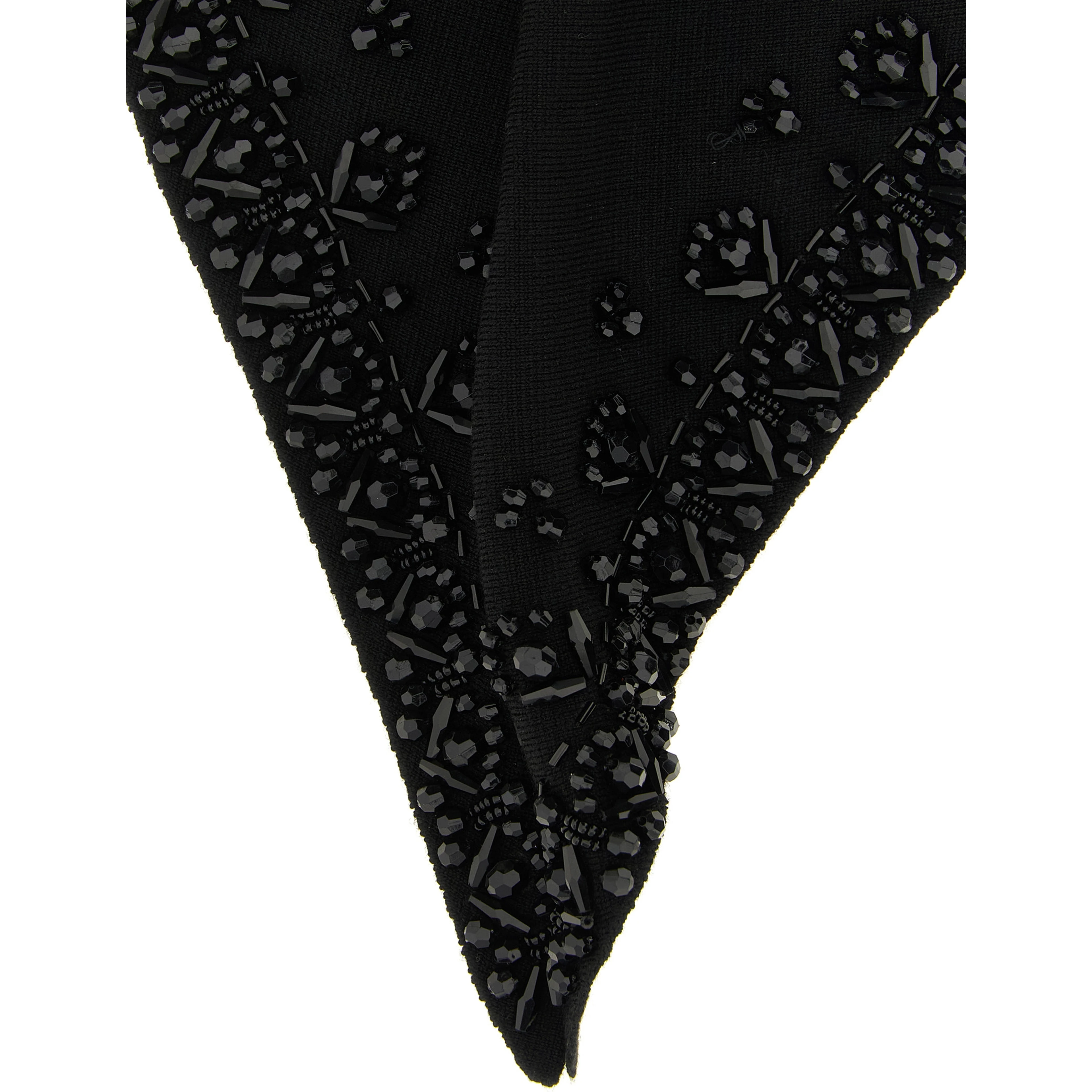 Black Wool Foulard