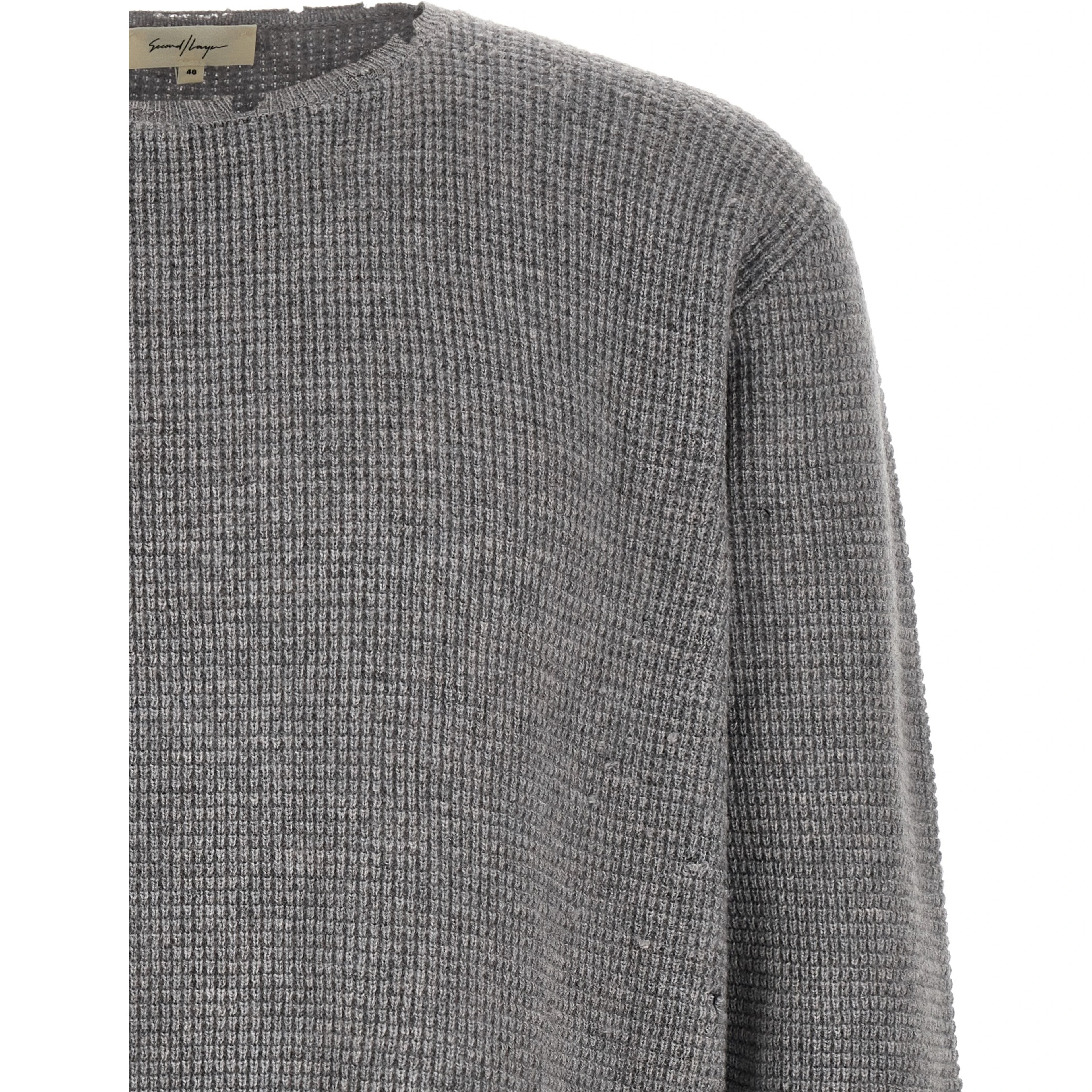 Gray Wool Cardigan