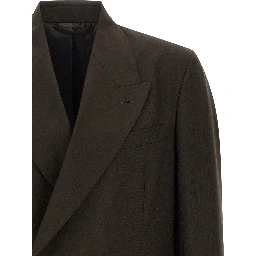 Brown Virgin Wool Blazer