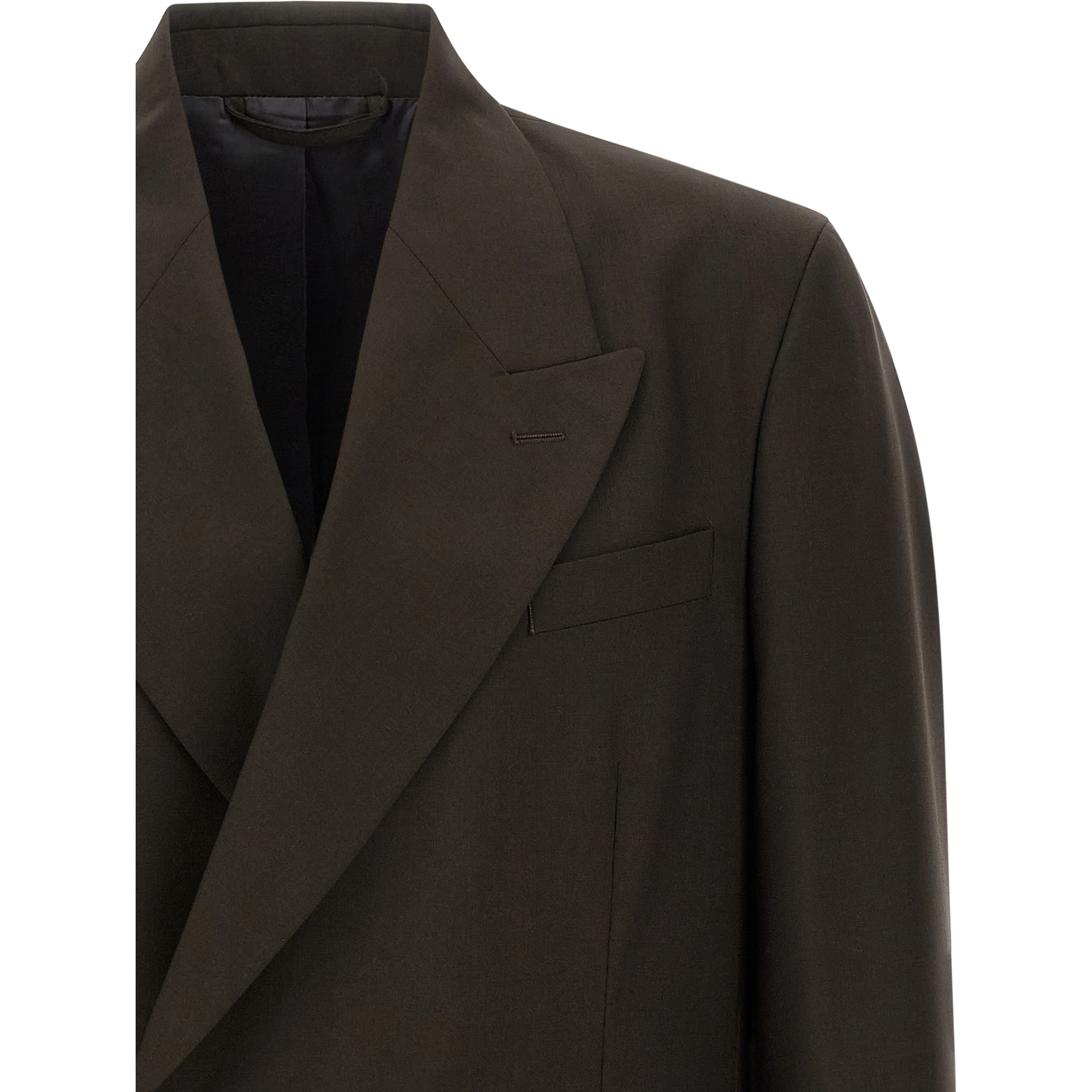 Brown Virgin Wool Blazer