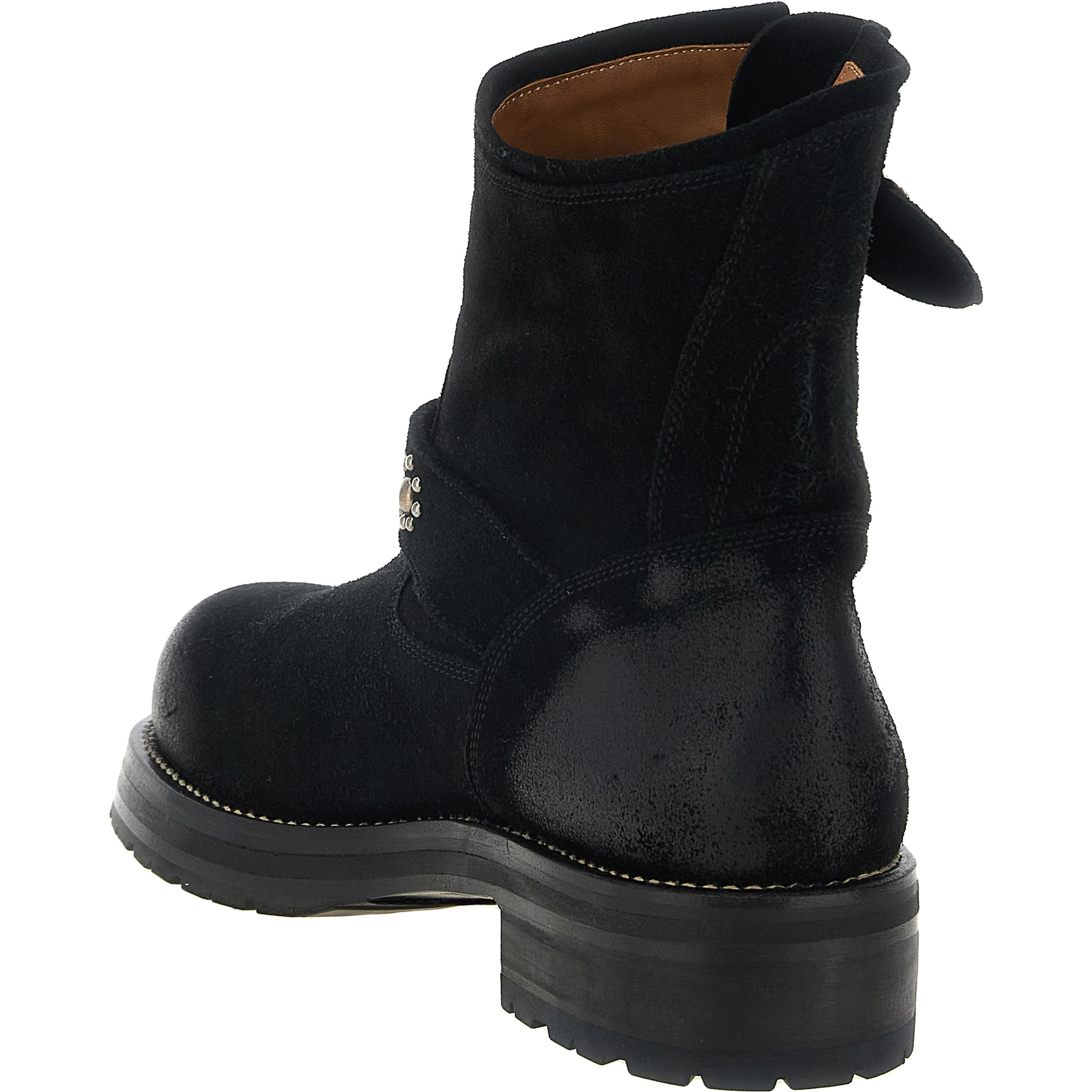 Black Calfskin Ankle Boots
