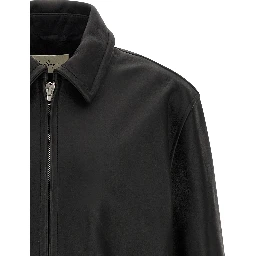 Black Calfskin Leather Jacket