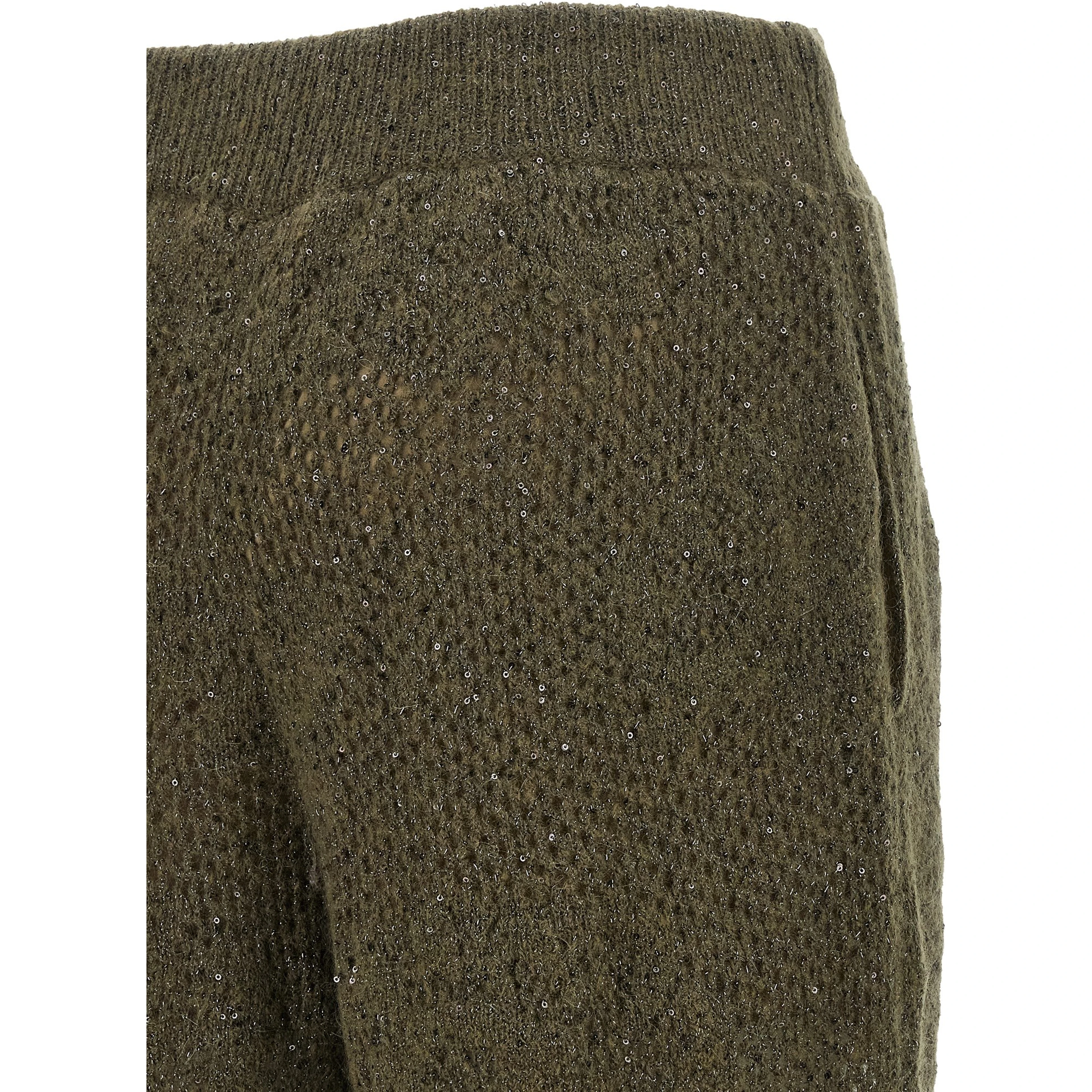 Bicolor Nylon Casual Pants