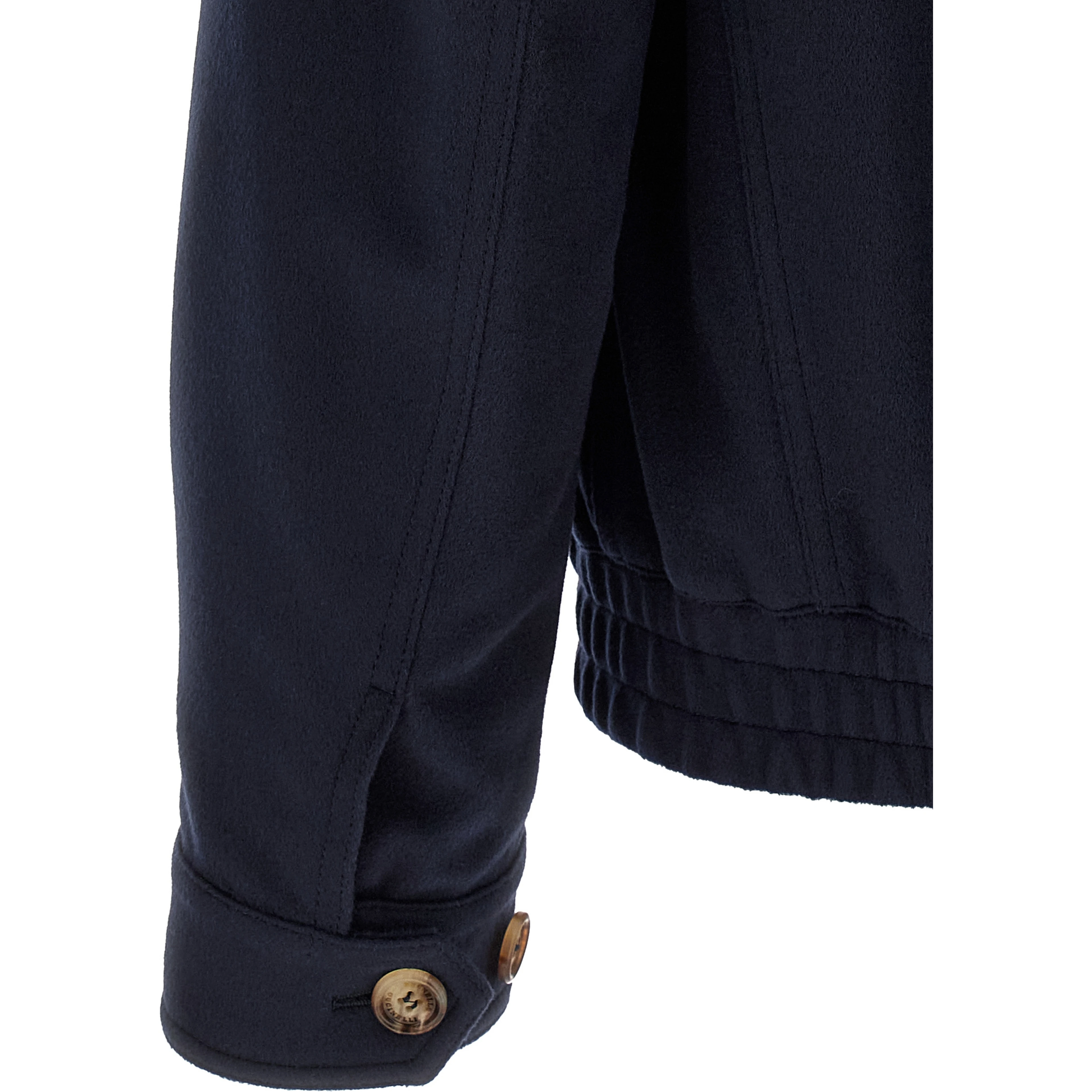 Blue Virgin Wool Bomber