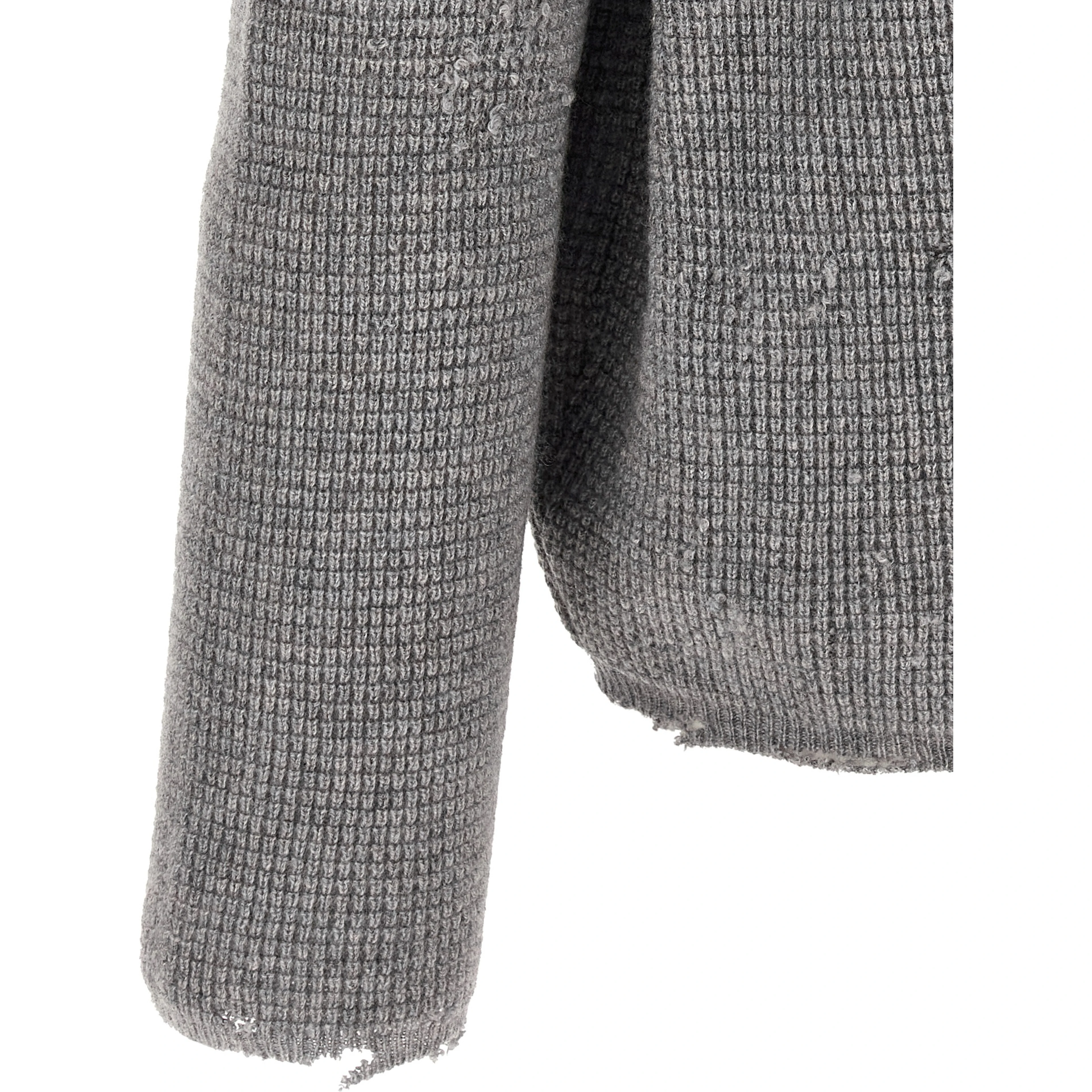 Gray Wool Cardigan