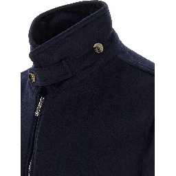 Blue Virgin Wool Bomber