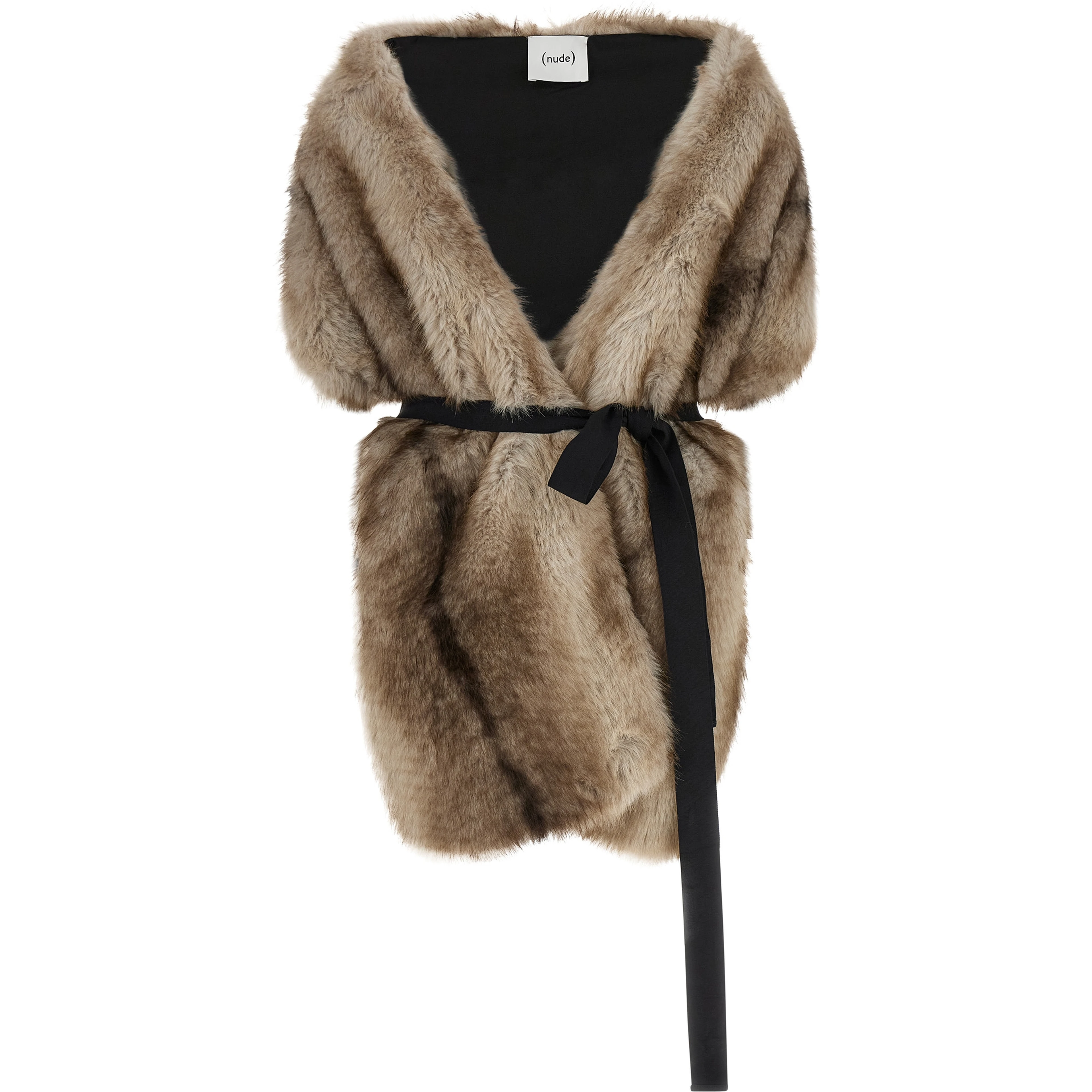Beige Polyester Foulard