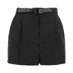 Black Virgin Wool Bermuda Shorts