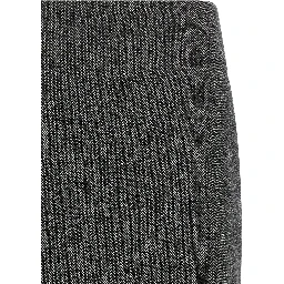 Gray Virgin Wool Long Skirt