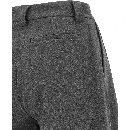 Gray Polyester Bermuda Shorts