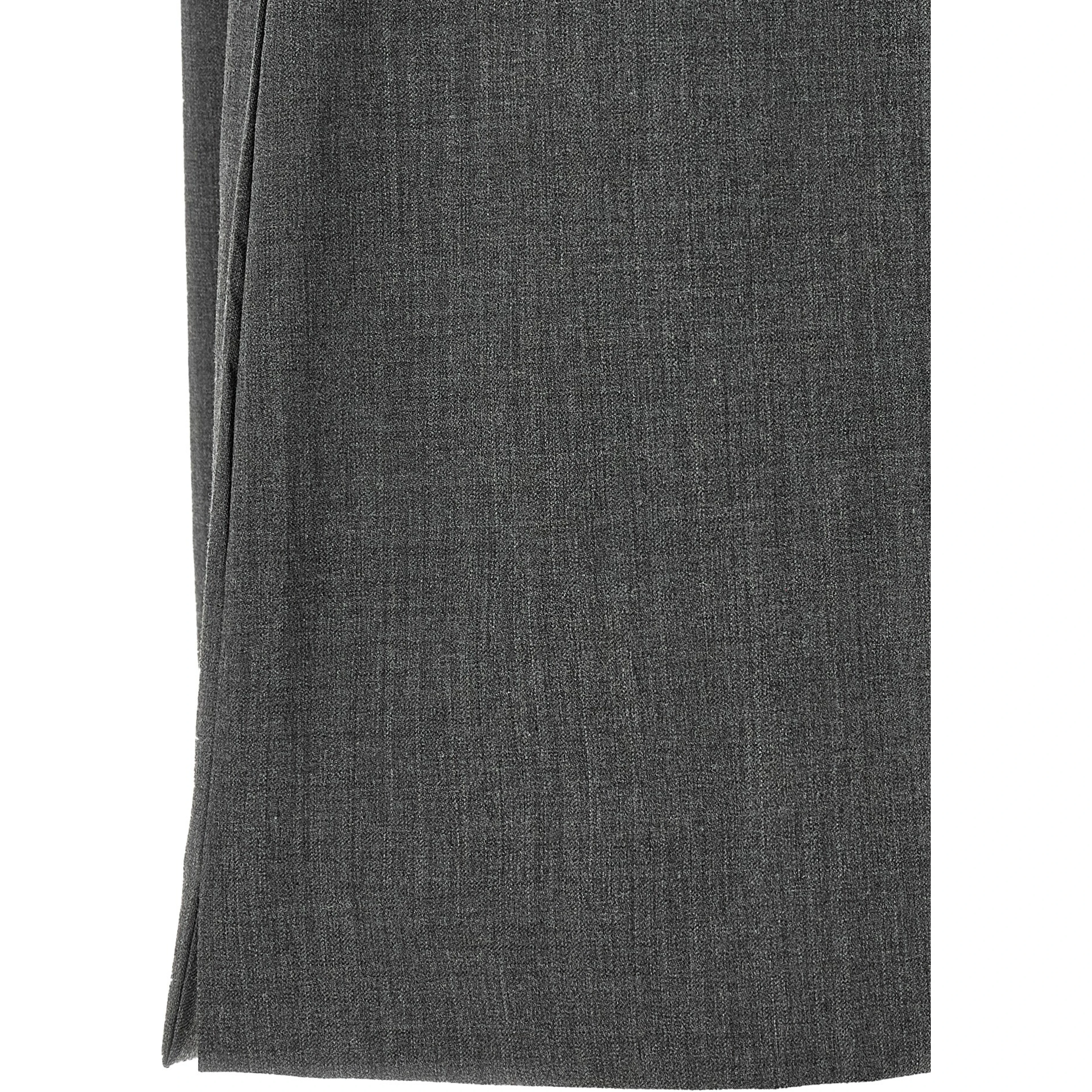 Gray Polyester Bermuda Shorts