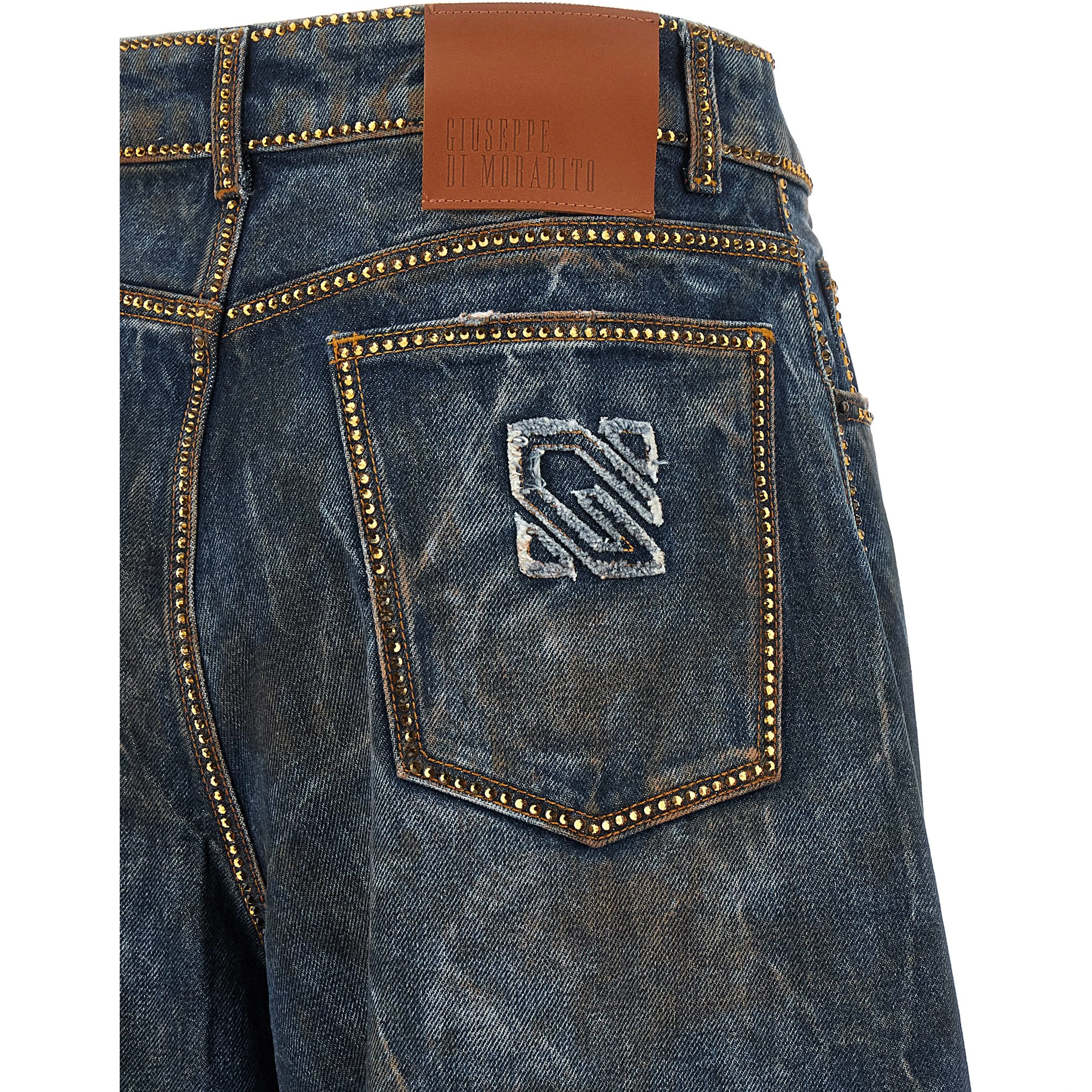 Blue Cotton Relaxed Fit Jeans