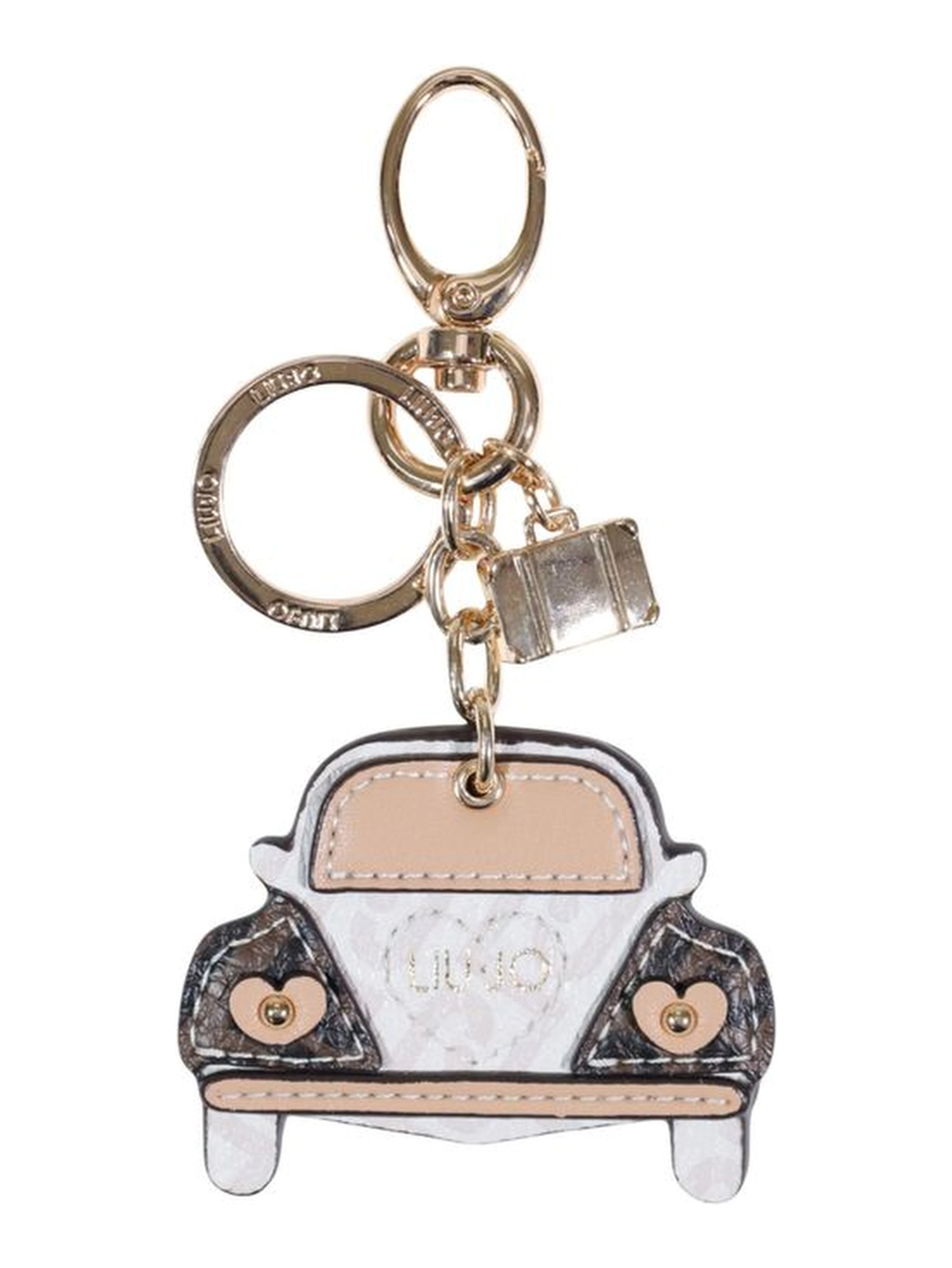 Beige Polyethylene Keychain