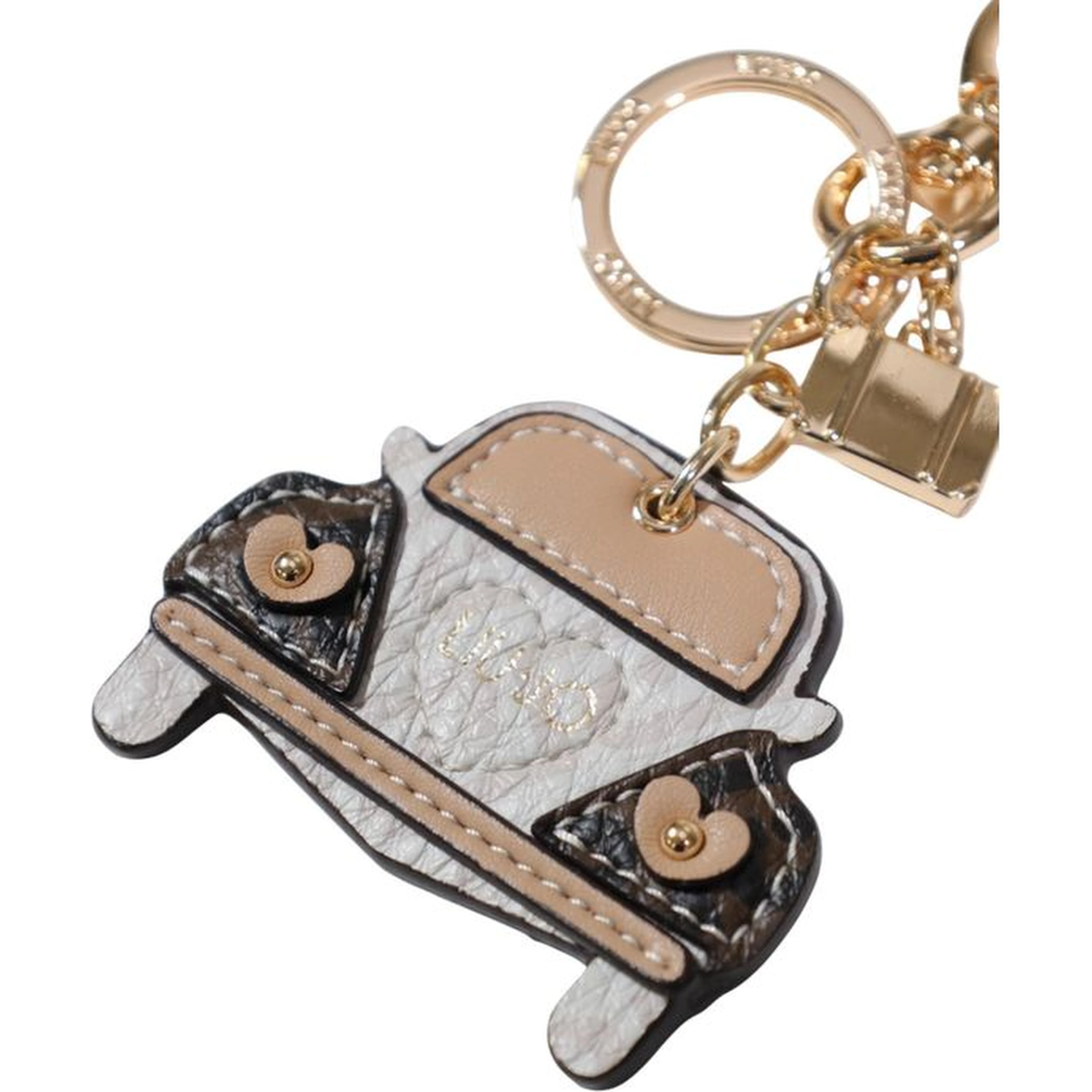 Beige Polyethylene Keychain