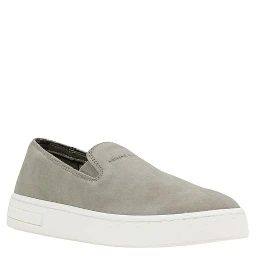 Green Leather Low Top Sneakers
