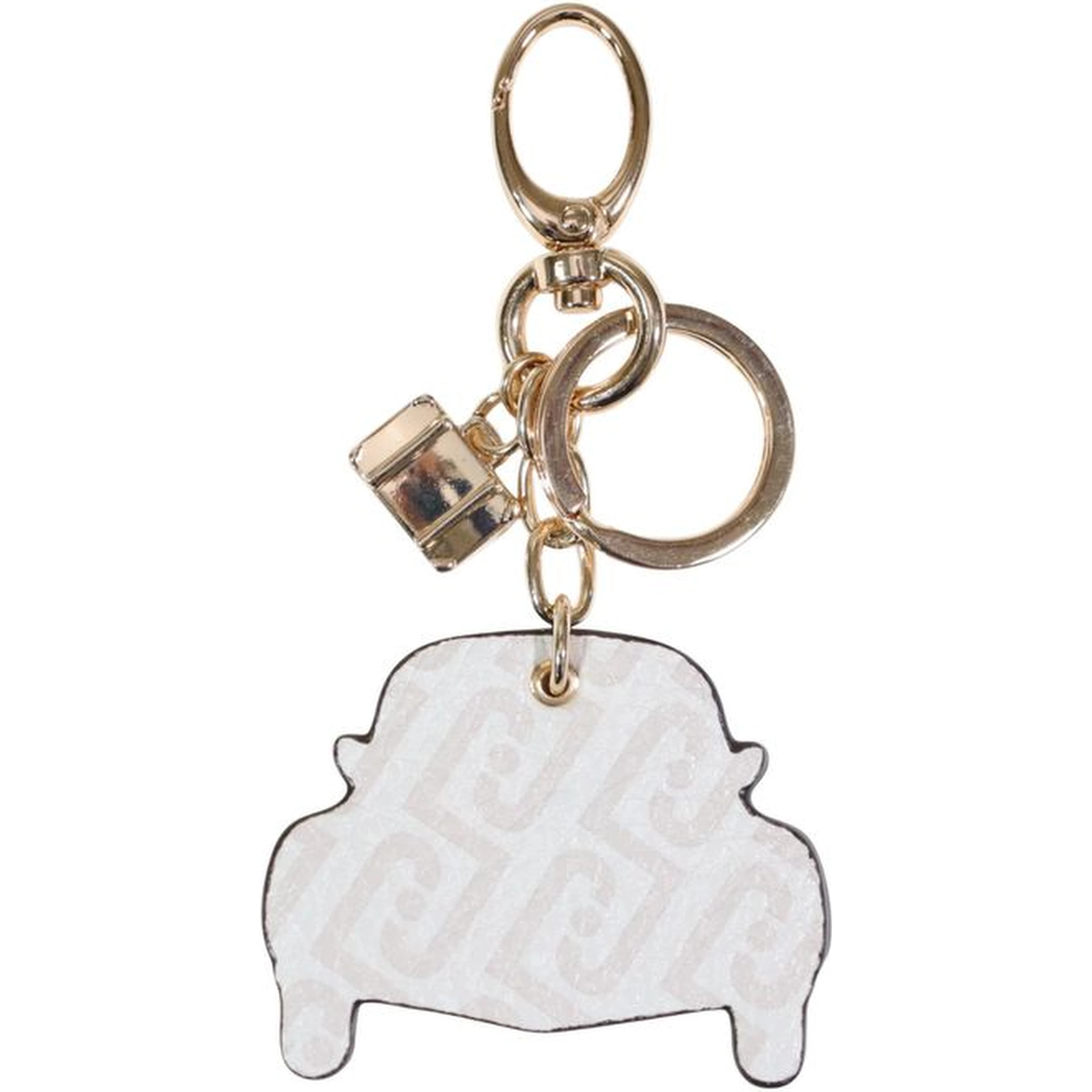Beige Polyethylene Keychain